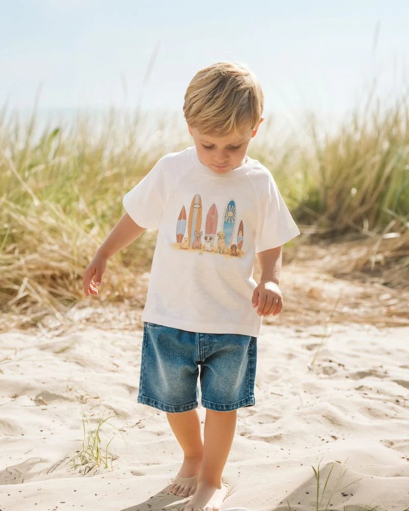 Pull On Denim Shorts Indigo - 1-5Y