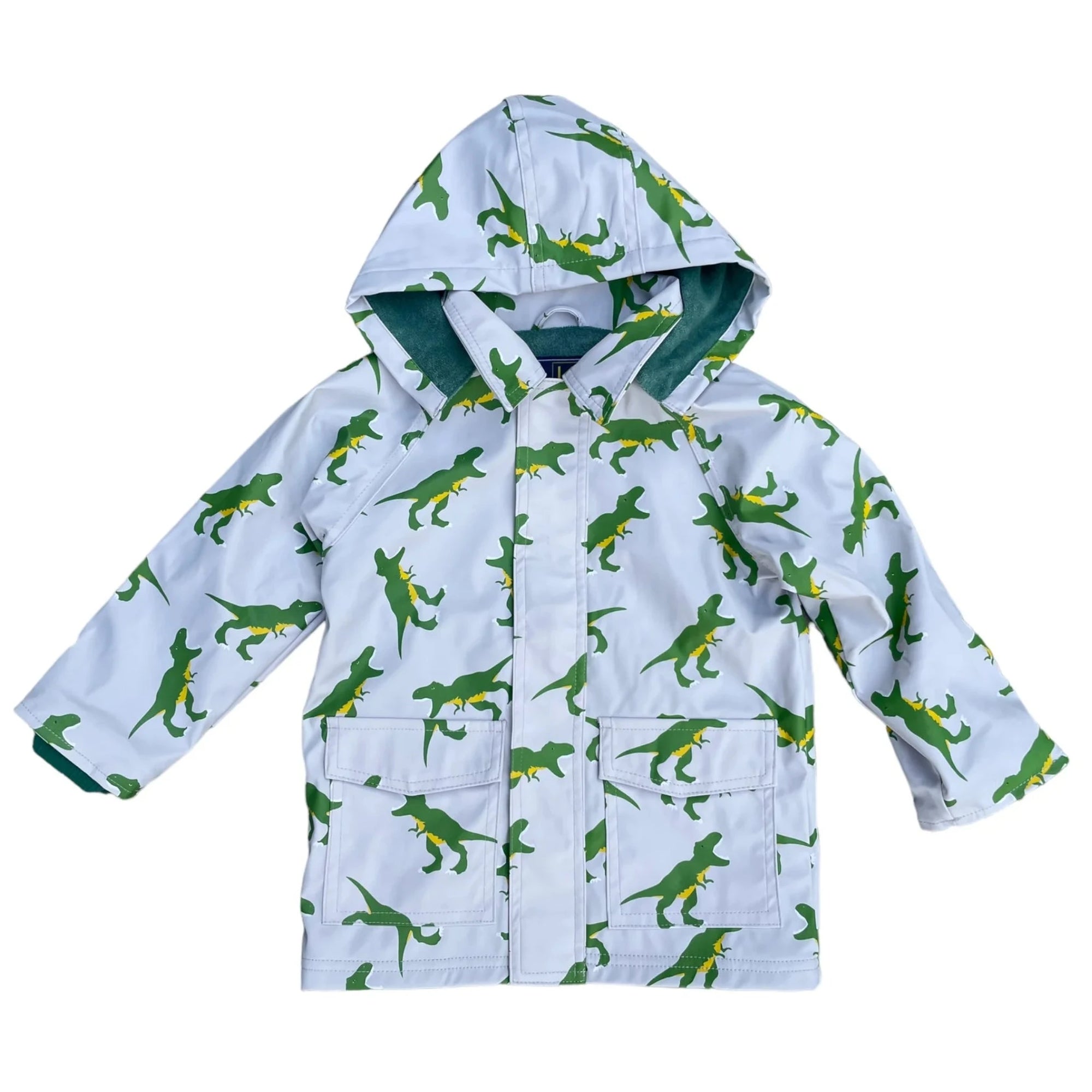 Korango T-Rex Terry Towelling Lined Raincoat - Microchip Grey