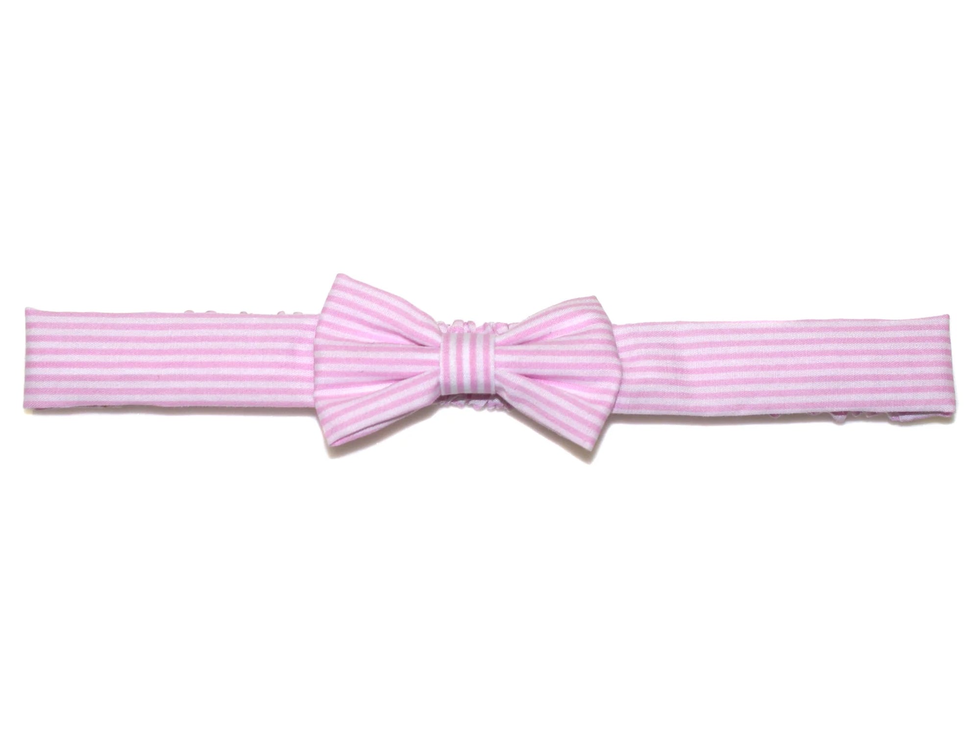 Goody Gumdrops Baby Striped Bow Headband - Pink