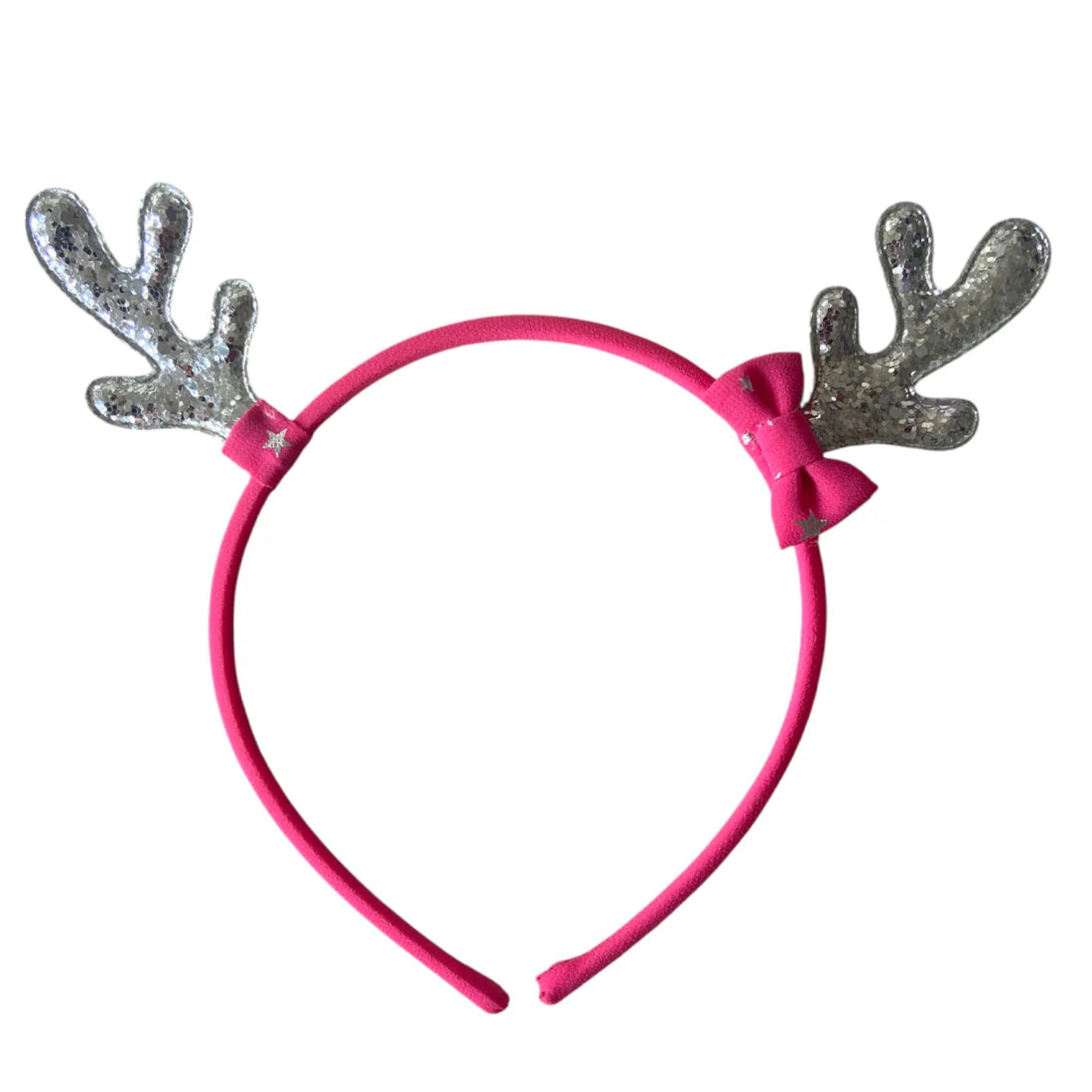 Pink Poppy Sparkly Antler Headband