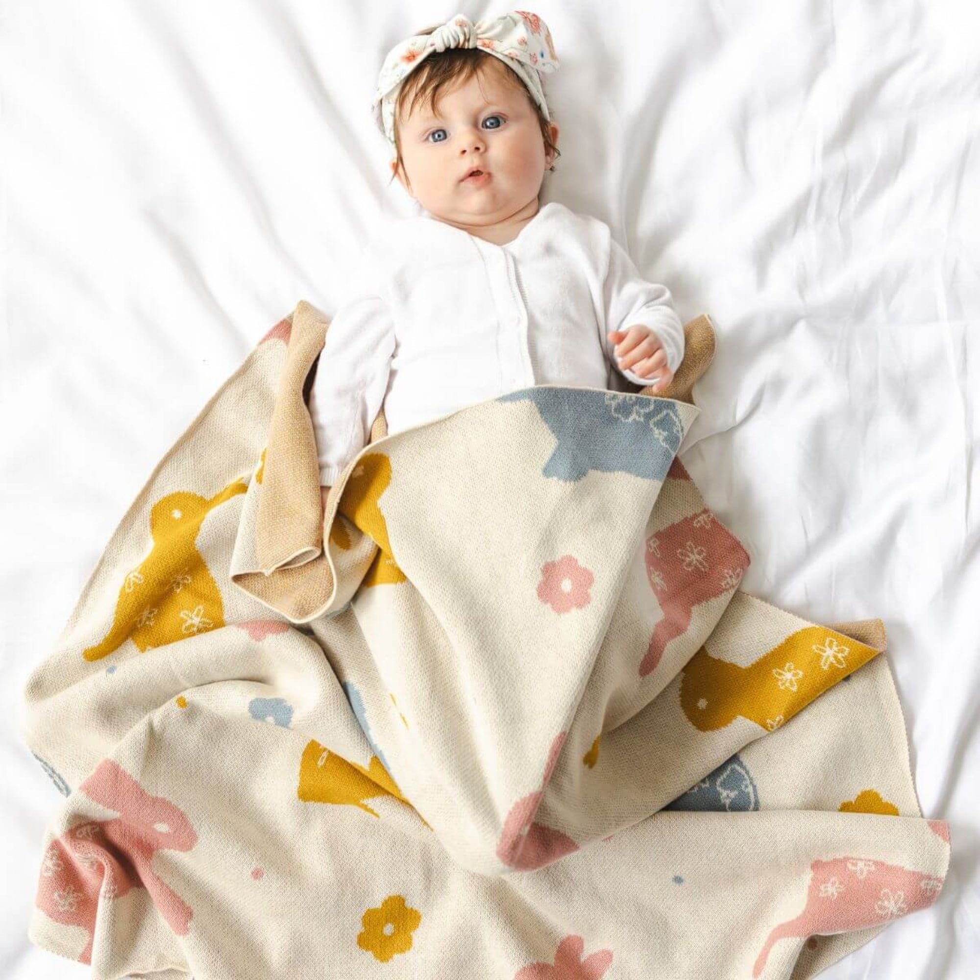 Di Lusso Benny Bunny Baby Blanket
