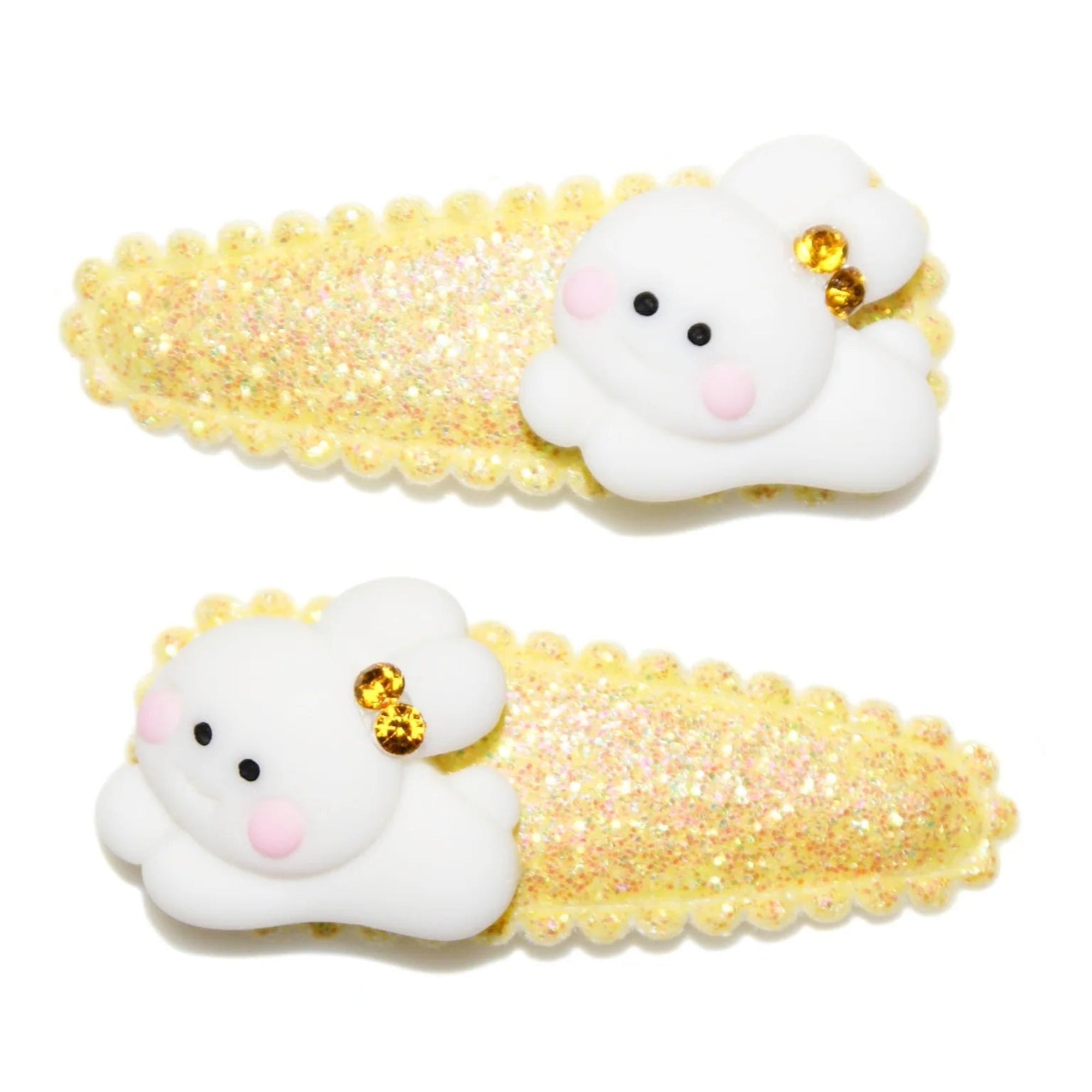 Goody Gumdrops Bunny Glitter Snaps - Yellow
