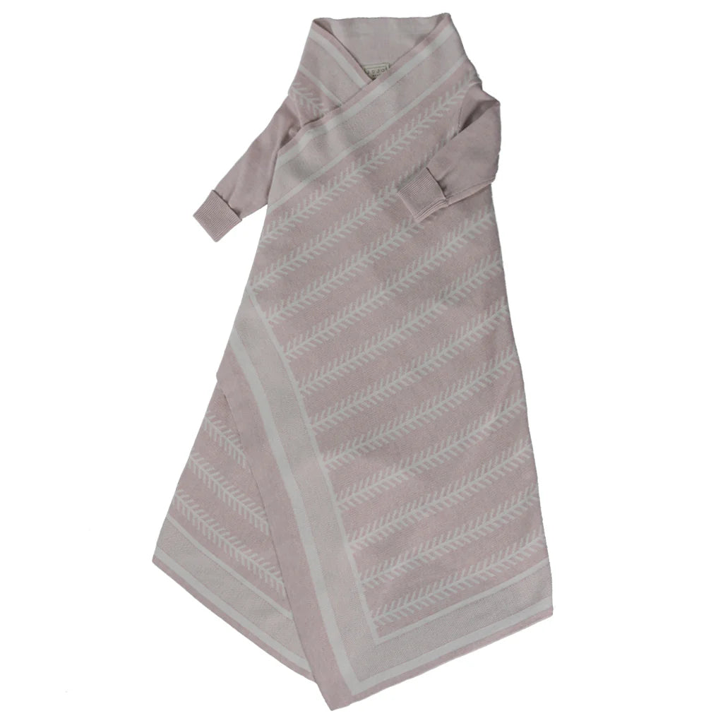 Jujo Shwrap Feathered Line Jacquard - latte/ecru