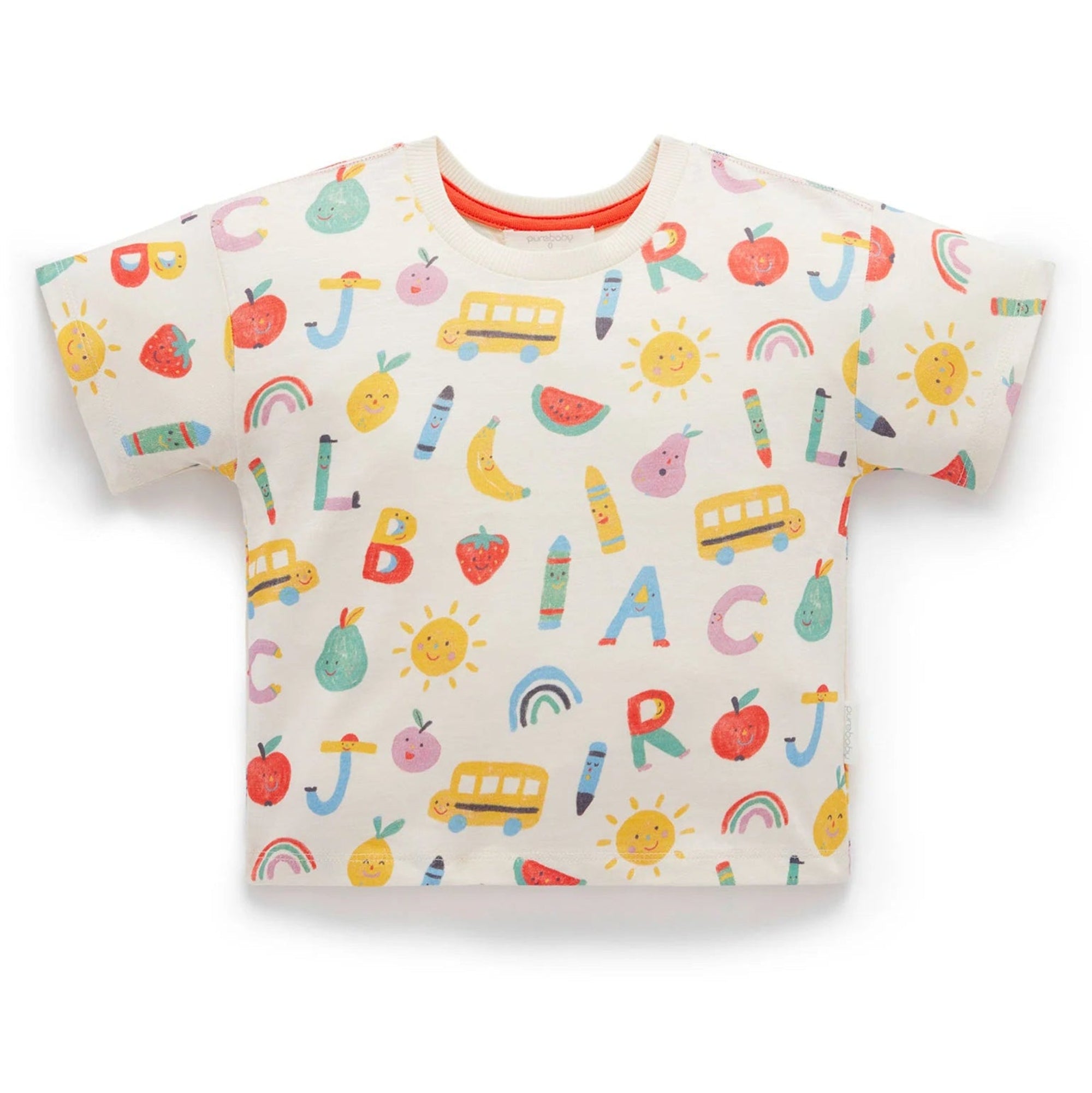 Purebaby Alphabet Relaxed Tee