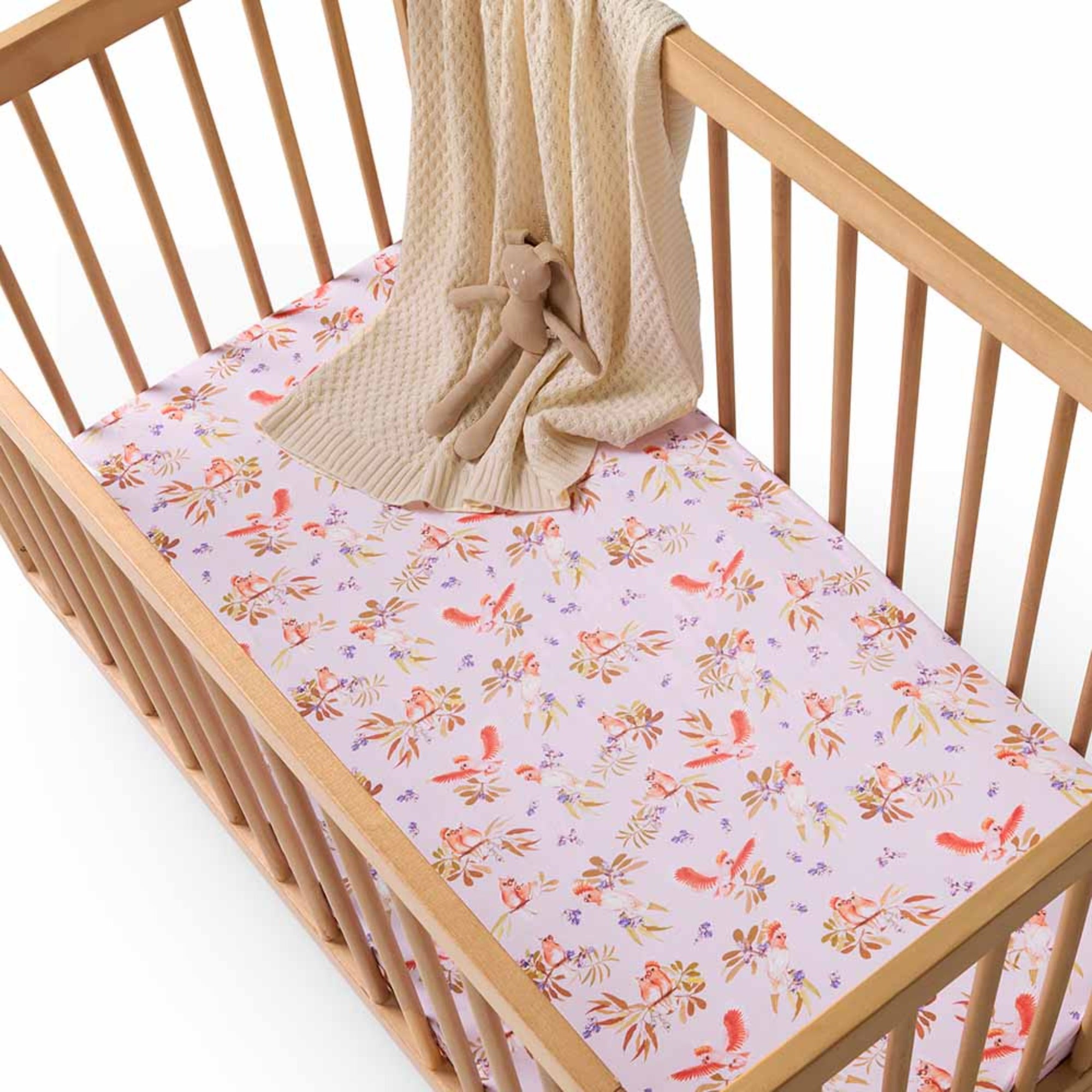 Major Mitchell - Snuggle Hunny Fitted Cot Sheet