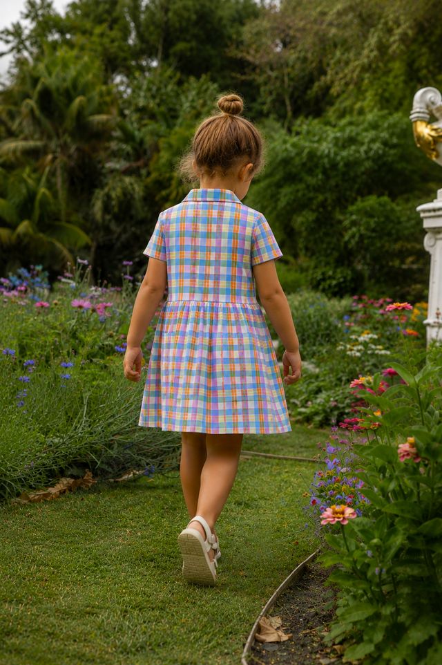 Milky Carnival Check Dress