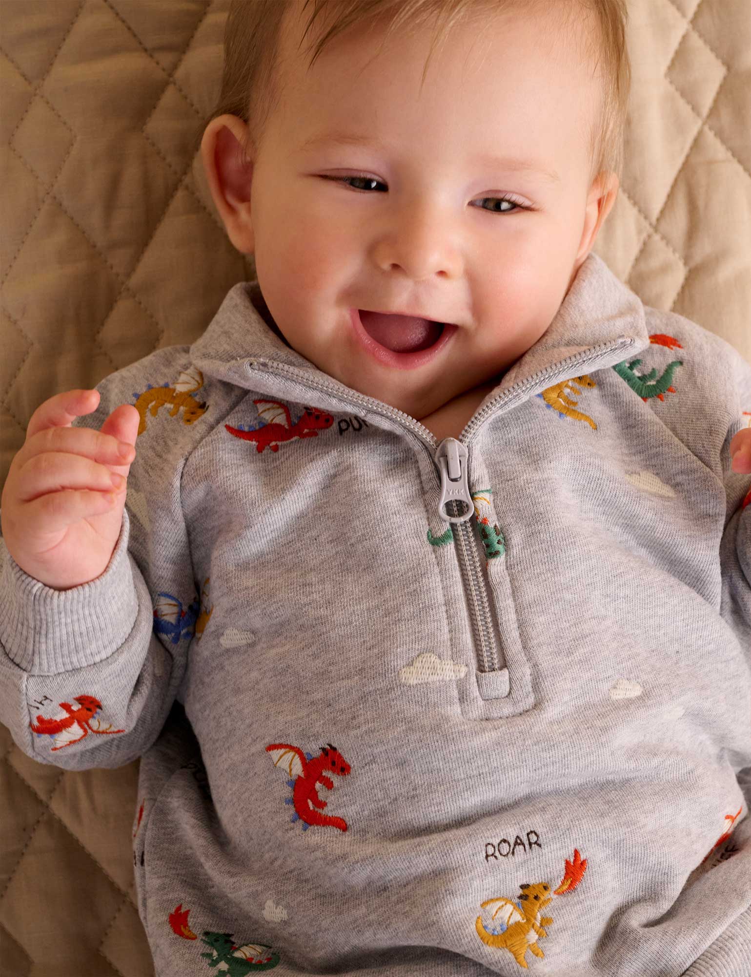 Purebaby Embroidered Windcheater - Flying Dragon Broderie
