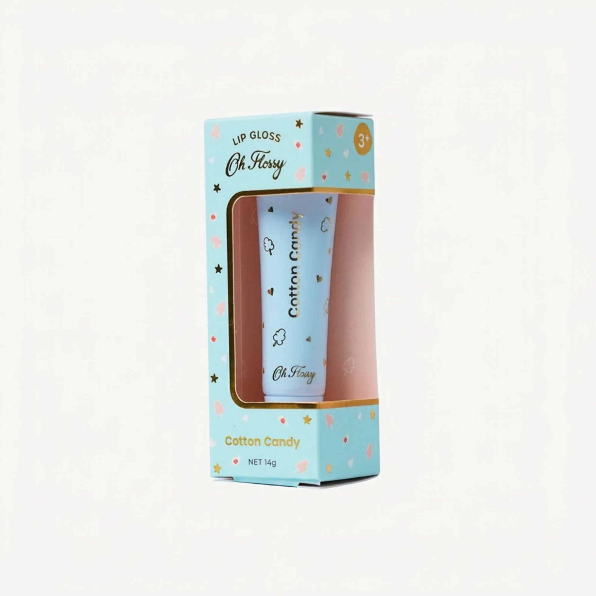 Oh Flossy Individual Natural Lip Gloss Cotton Candy