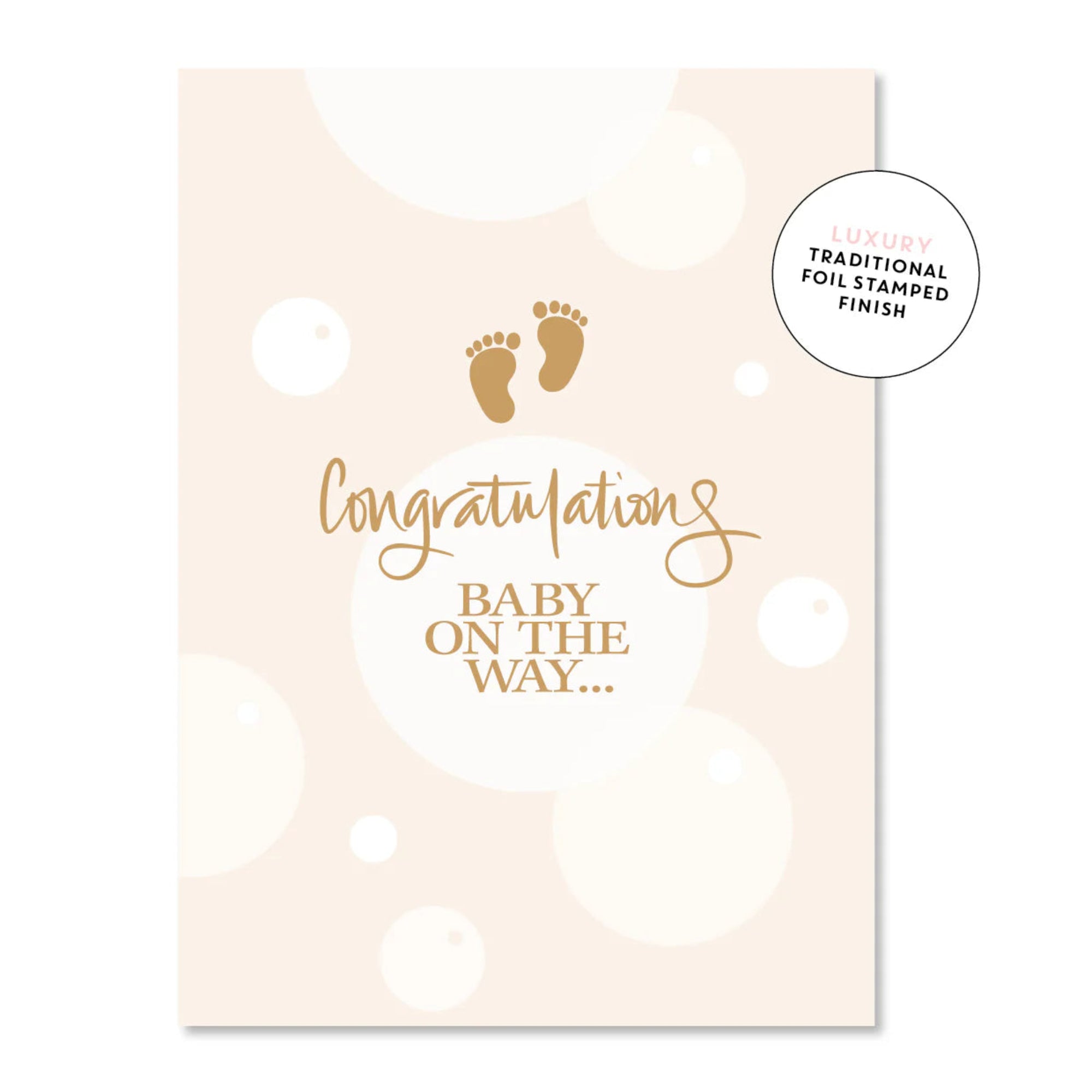 Baby On The Way Card - Natural
