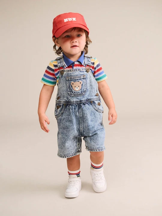 Huxbaby Vintage Stripe Hux Emb Polo - Multi