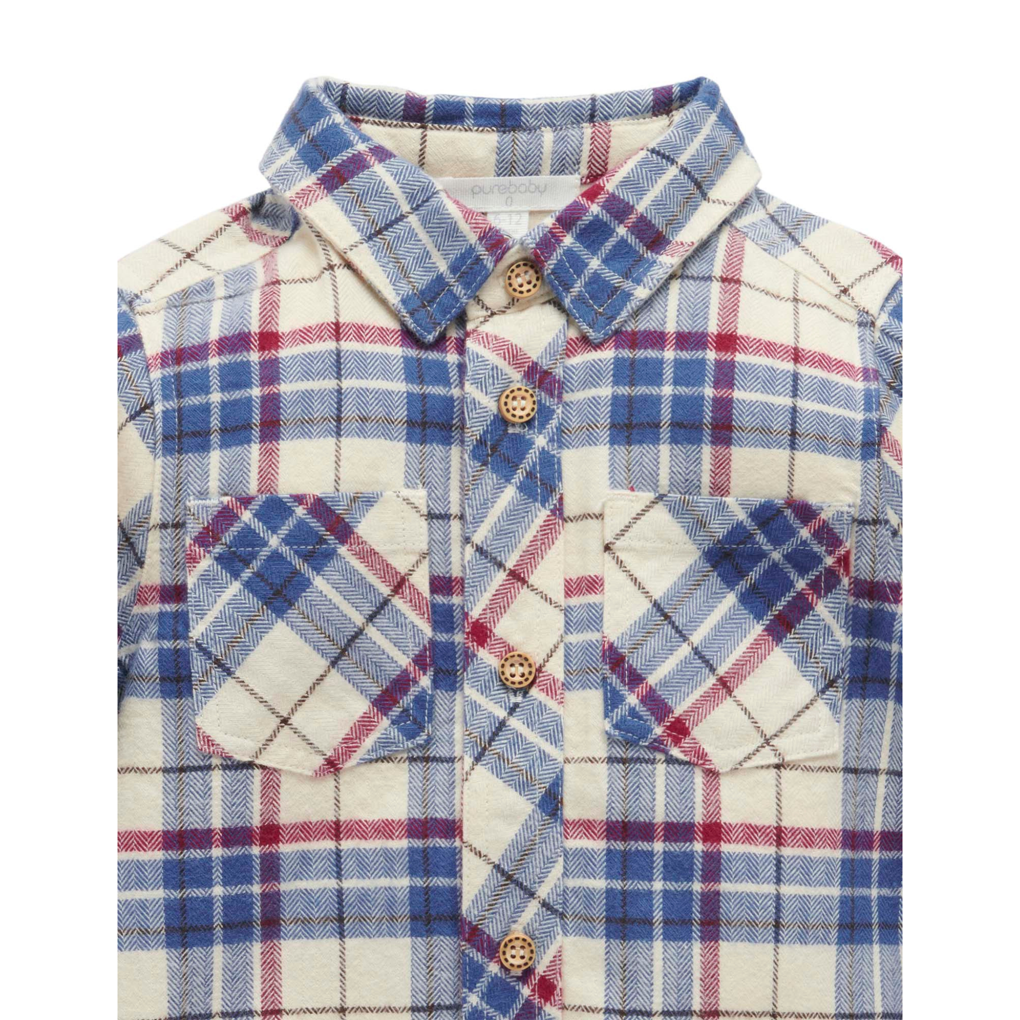 Purebaby Check Shirt - Woodland Check