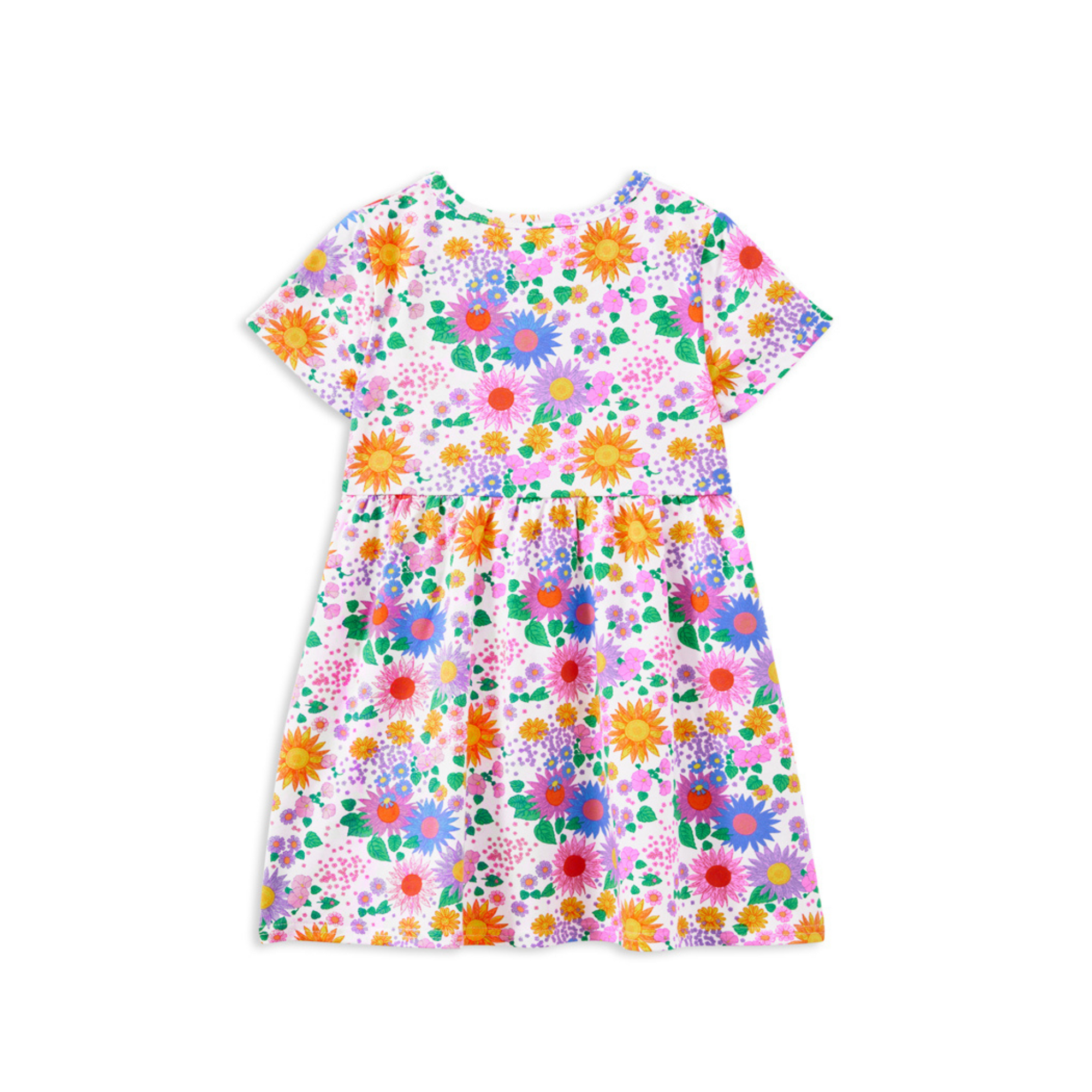 Milky Sunshine Floral Dress