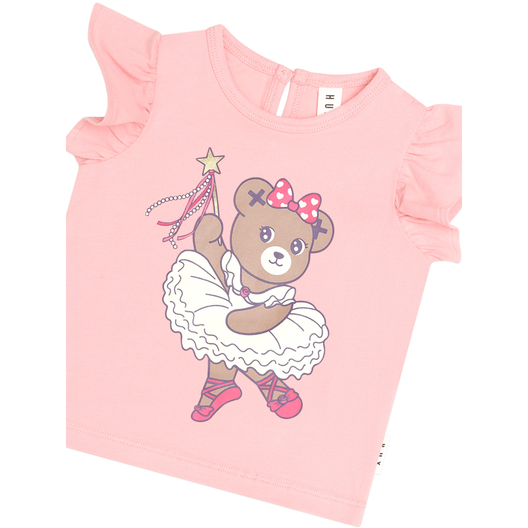 Huxbaby Ballerina Huxette Frill Tee - Vintage Pink