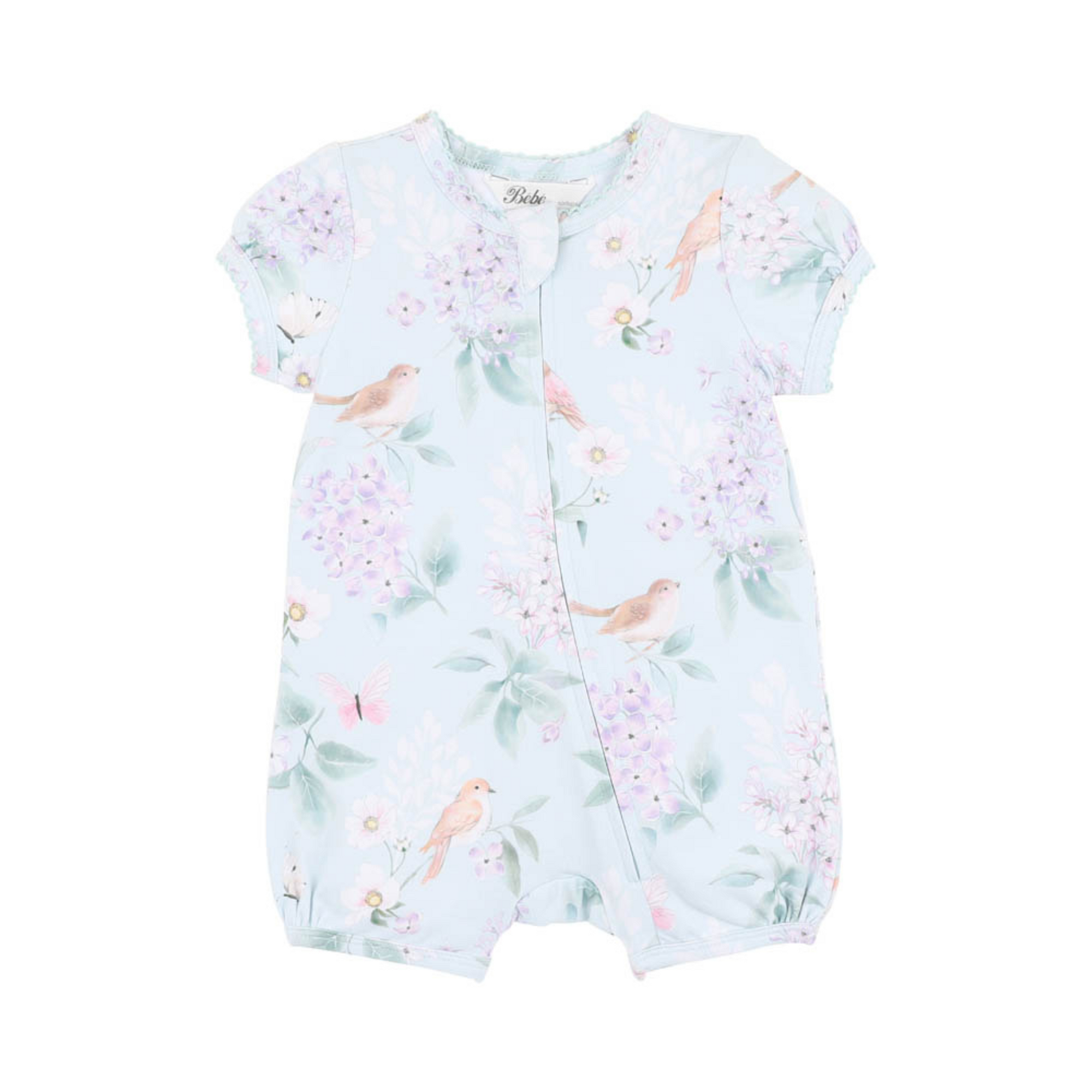 Bebe Madelyn Ss Zipsuit - Madelyn Print