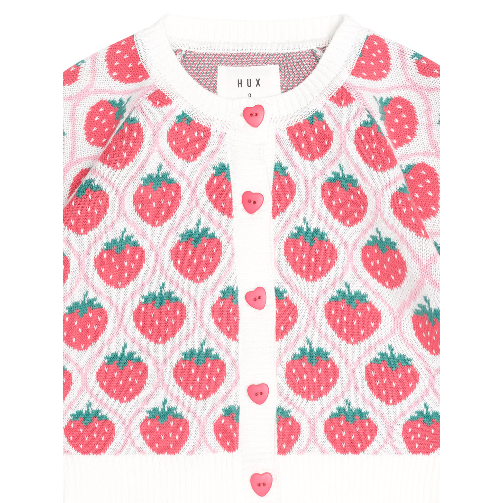 Huxbaby Strawberry Fields Cardi - Strawberry