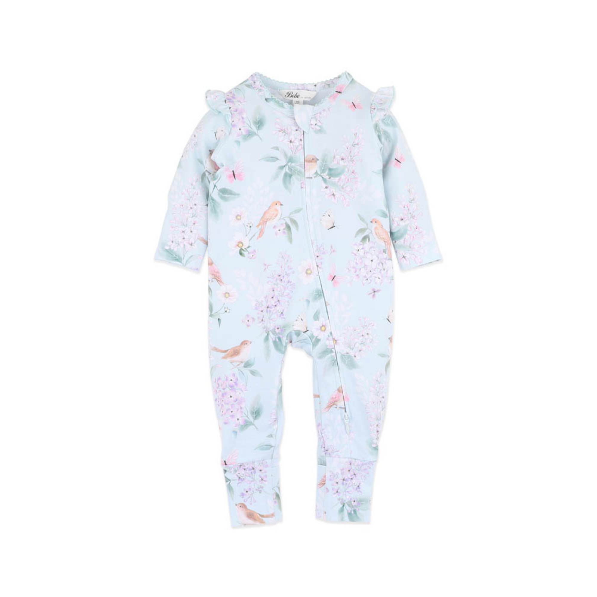 Bebe Madelyn Ls Zipsuit - Madelyn Print