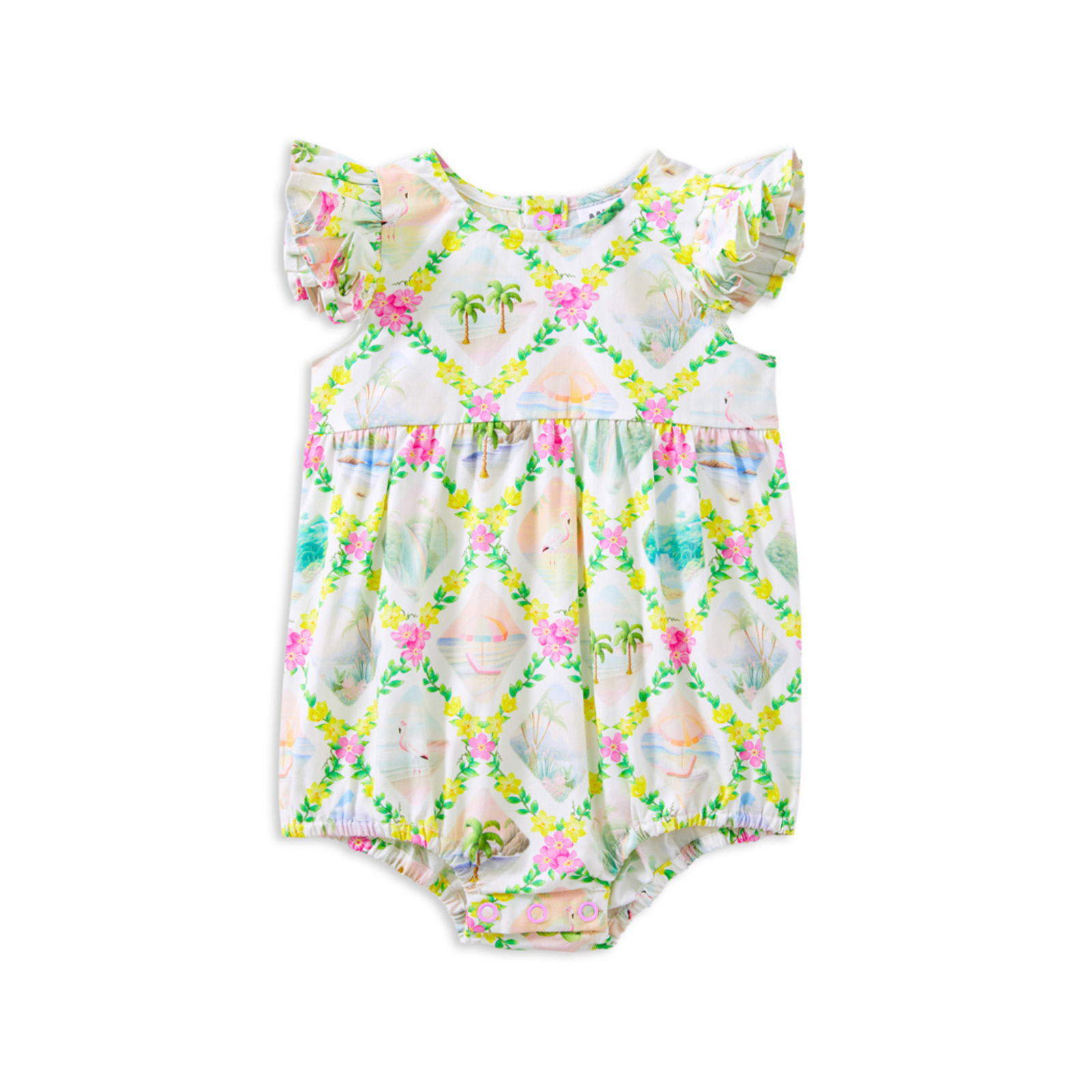 Milky Aloha Playsuit