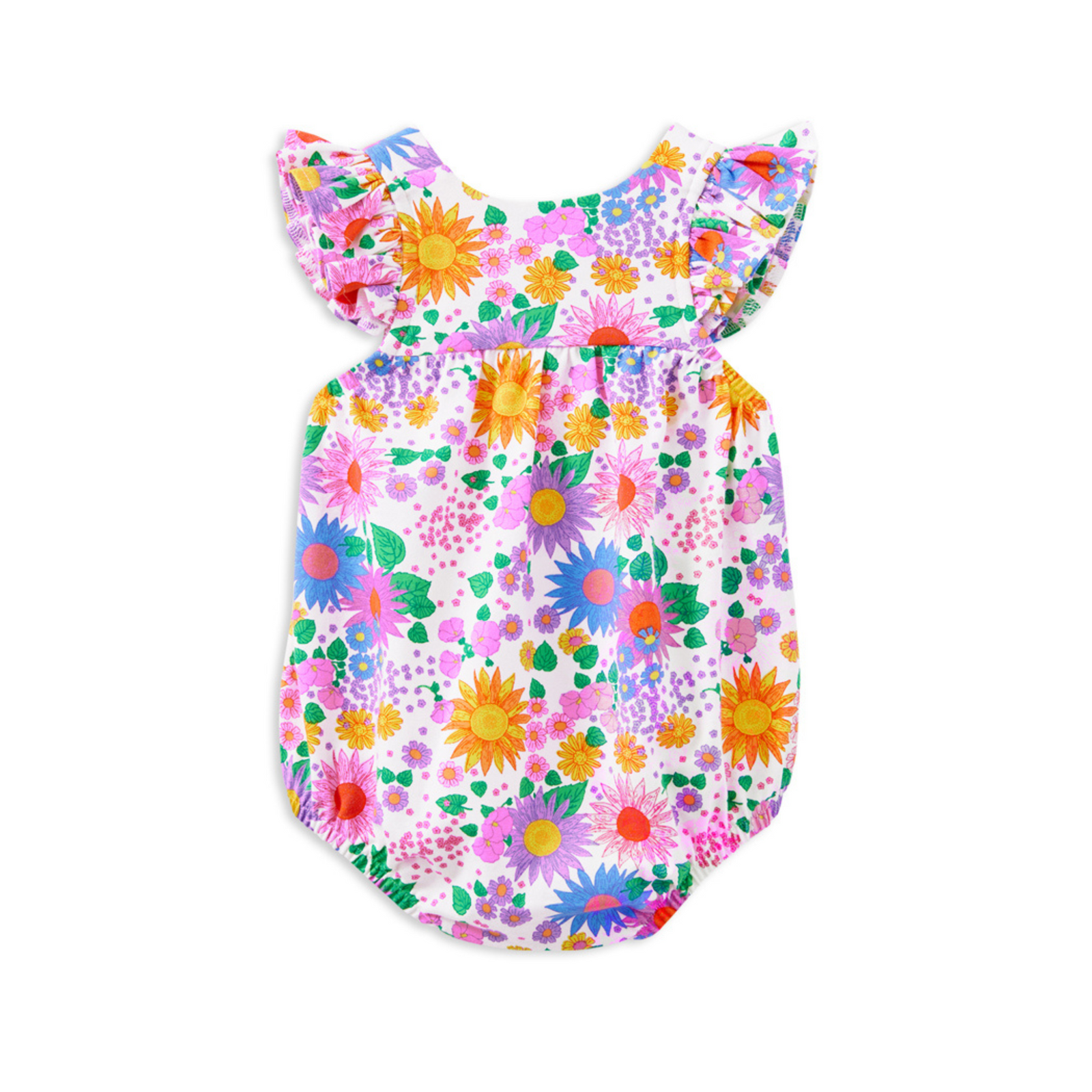 Milky Sunshine Floral Playsuit