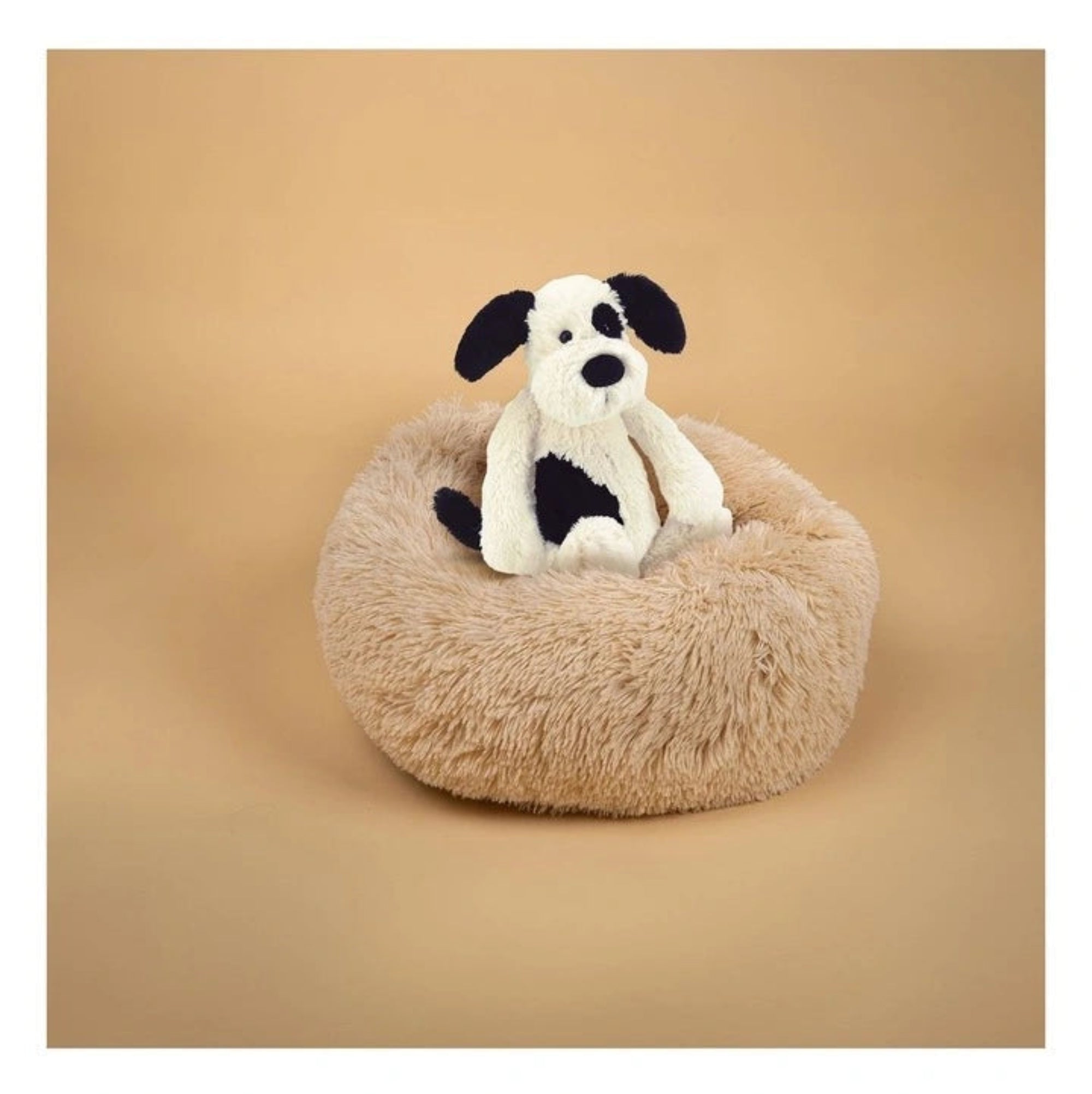Jellycat Bashful Black and Cream Puppy - Medium
