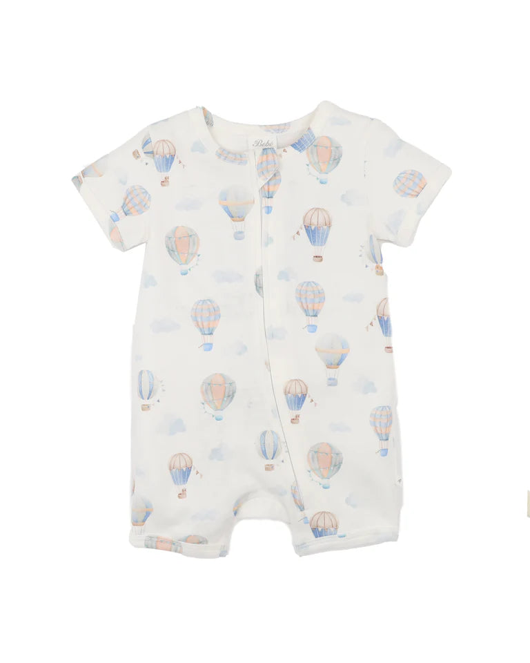 Bebe Skyhigh Short Sleeve Organic Zipsuit