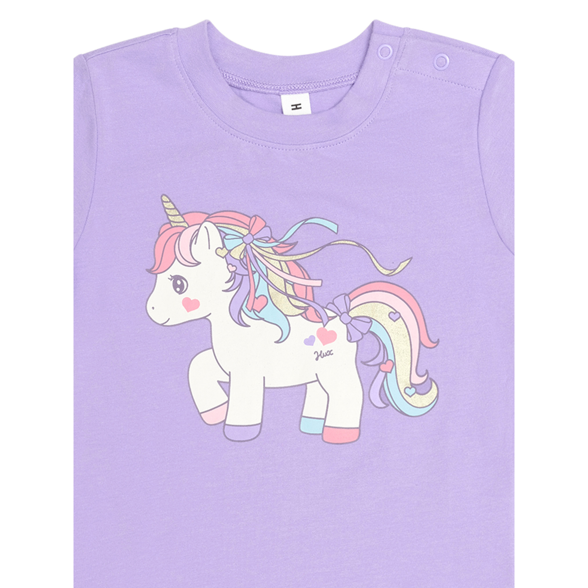 Huxbaby Magical Unicorn Tee - Orchid Purple
