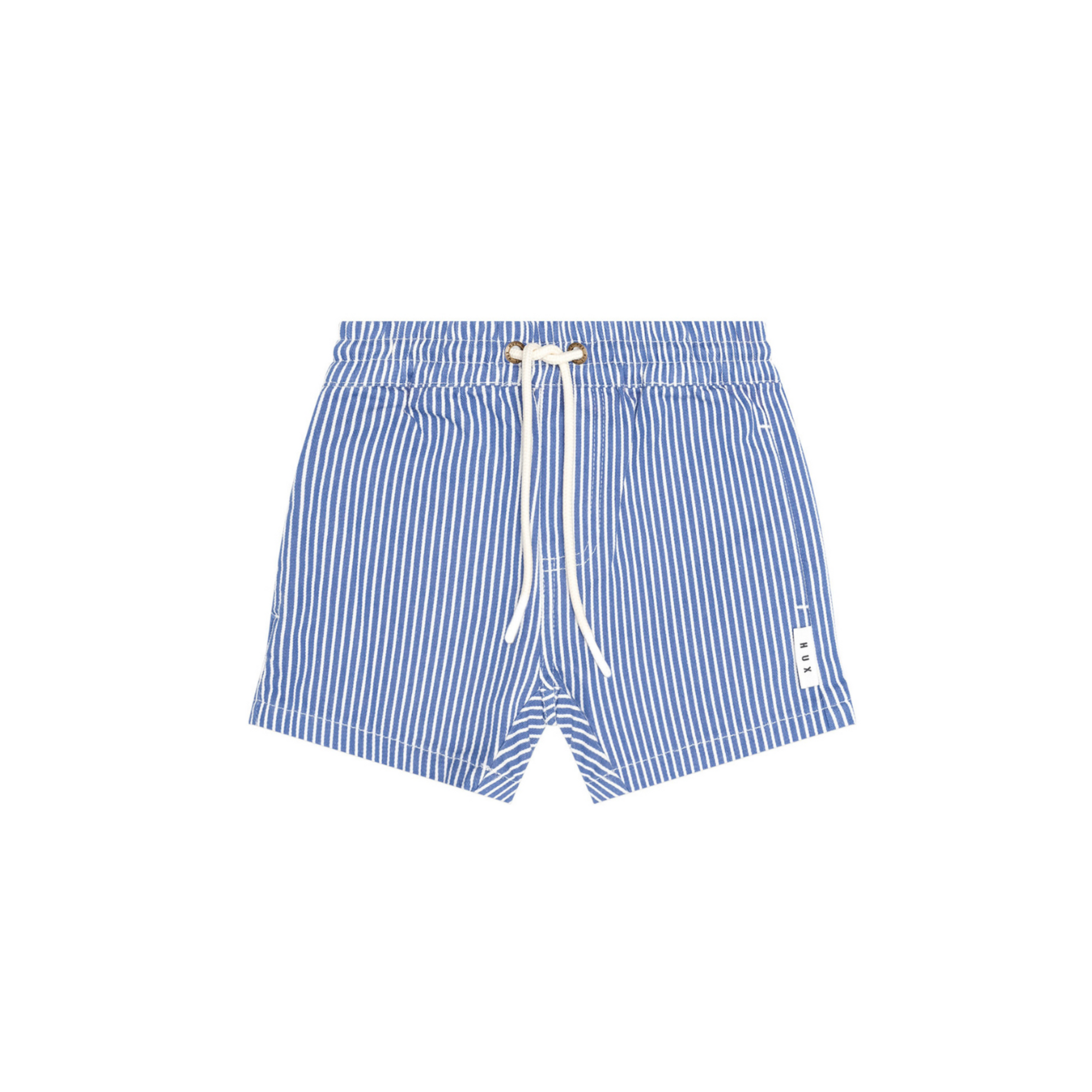 Huxbaby Cobalt Stripe Drawcord Short - Cobalt Almond Milk Stripe