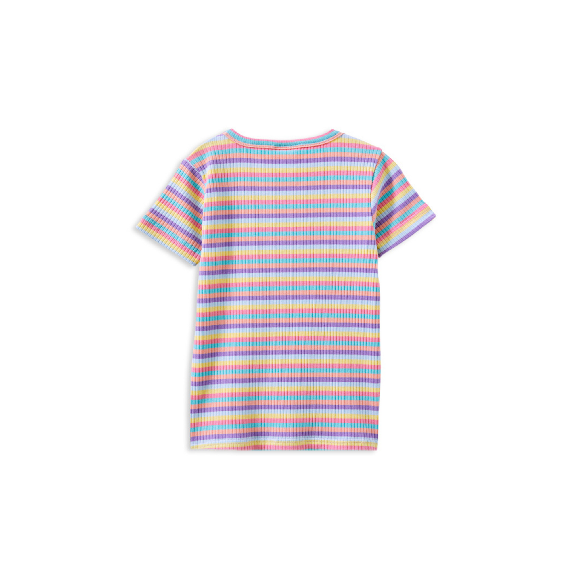 Milky Multi Stripe Rib Tee