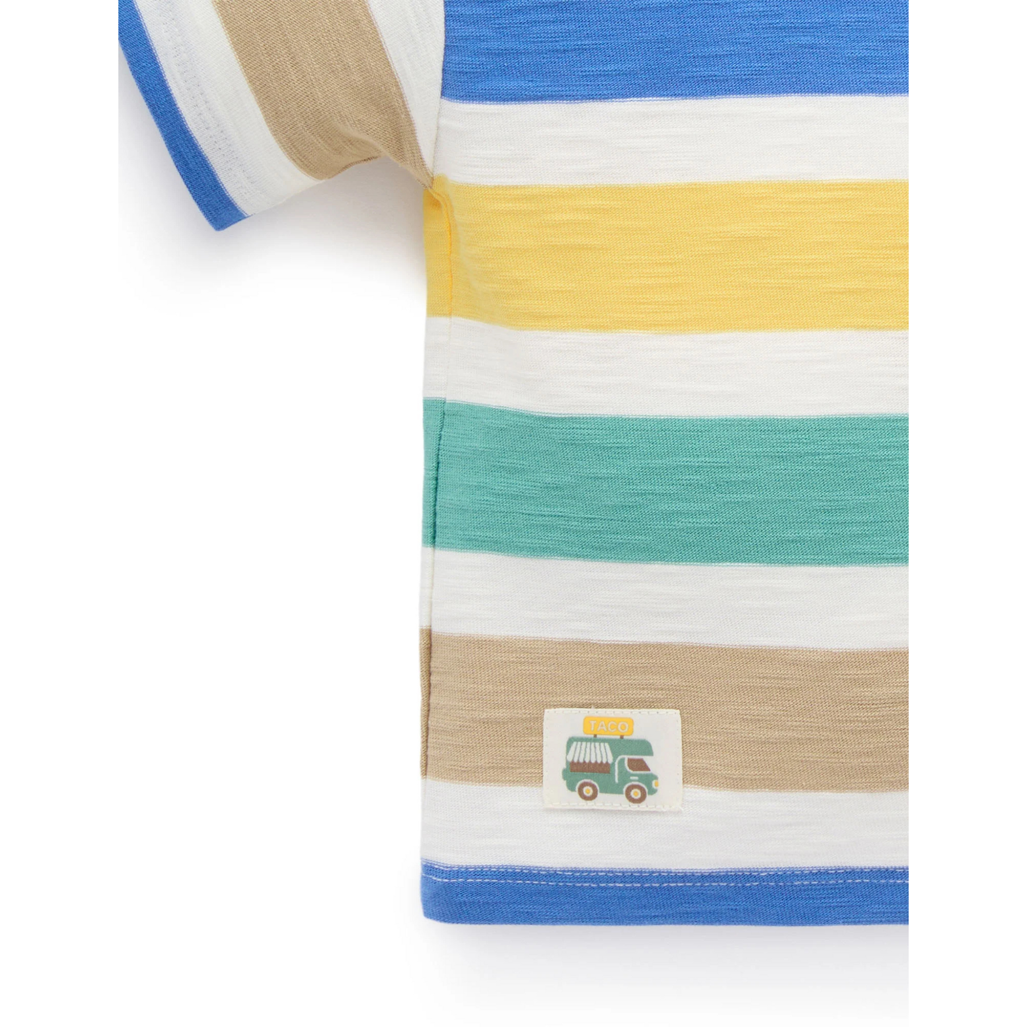 Purebaby Striped Relaxed Tee - Mexican Stripe