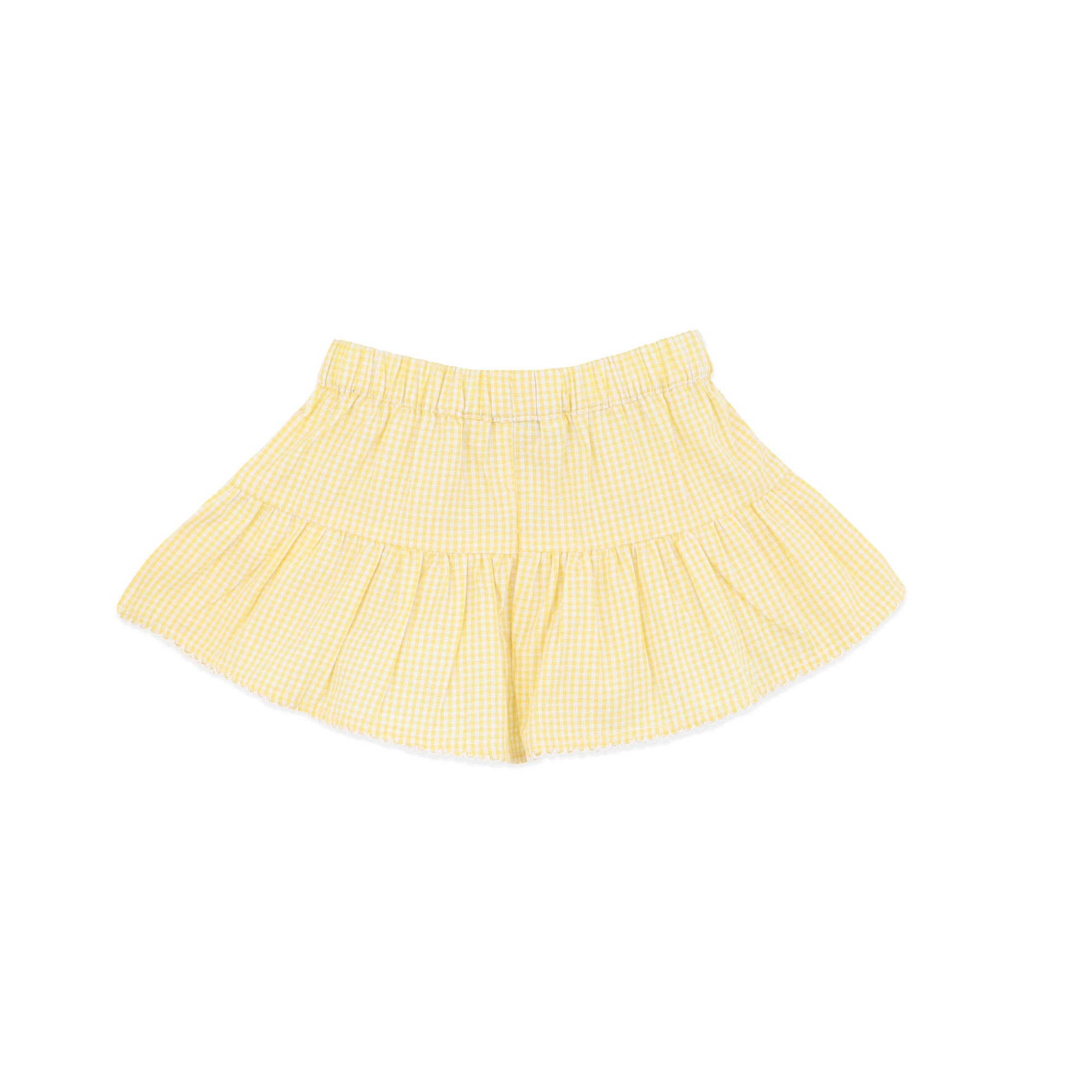 Bébé Libby Check Shorts - Yellow Check