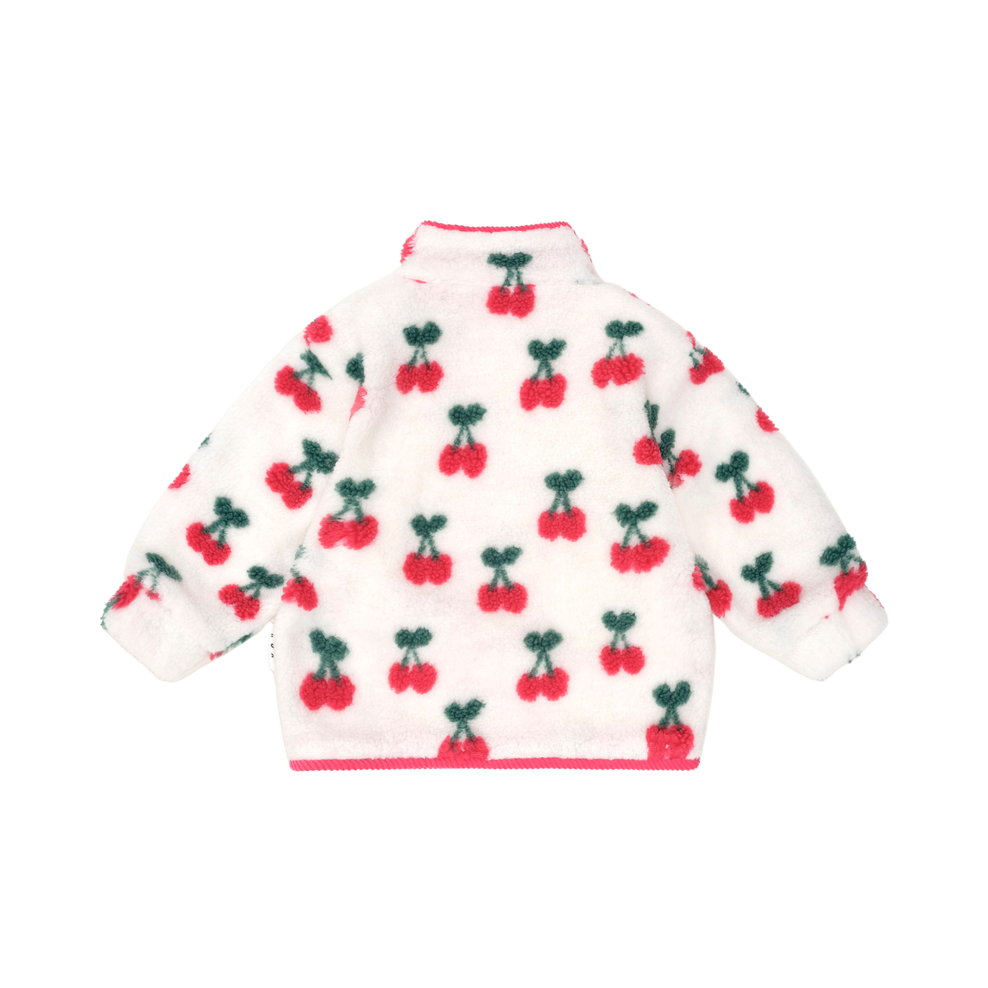 Huxbaby Very Cherry Sherpa Jacket - Cherry/Ecru