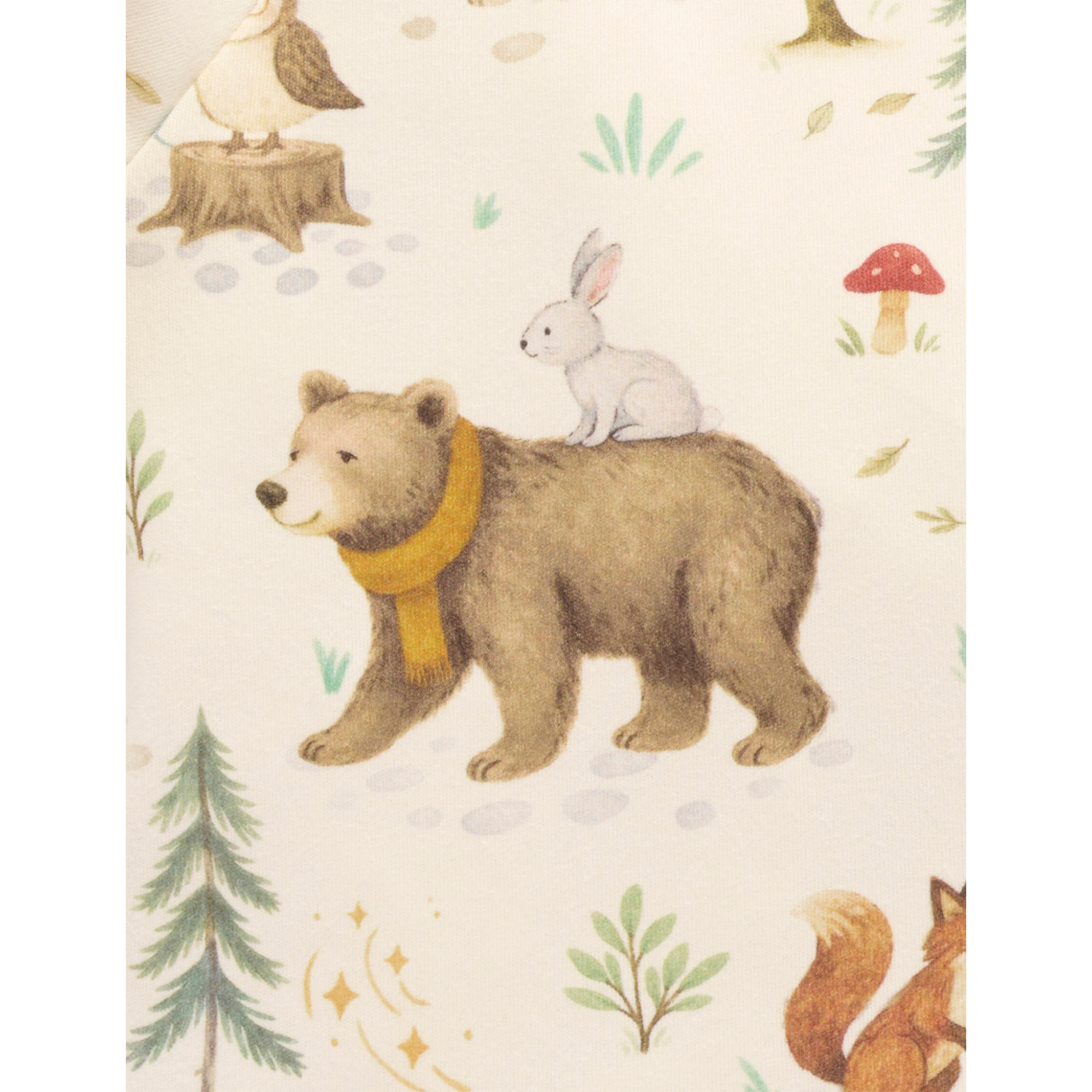 Purebaby Thick LS tee - Magical Forest Print