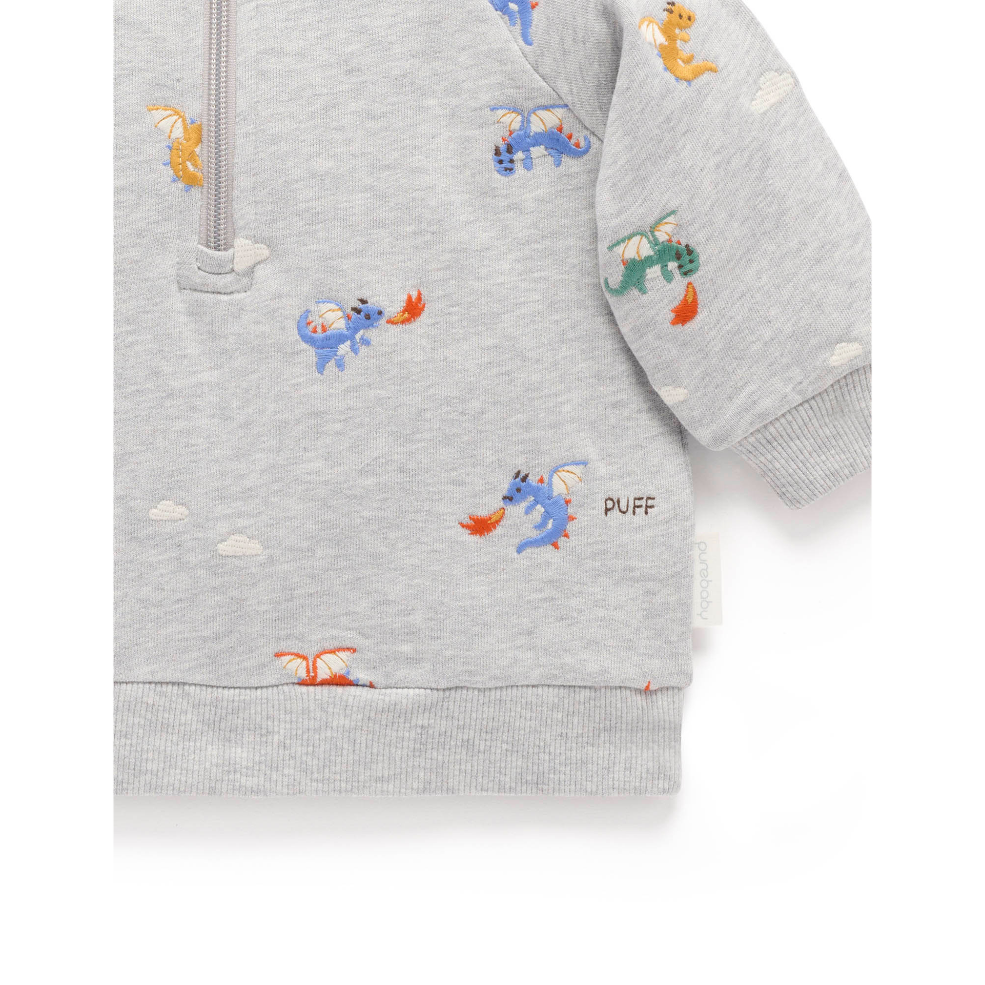 Purebaby Embroidered Windcheater - Flying Dragon Broderie