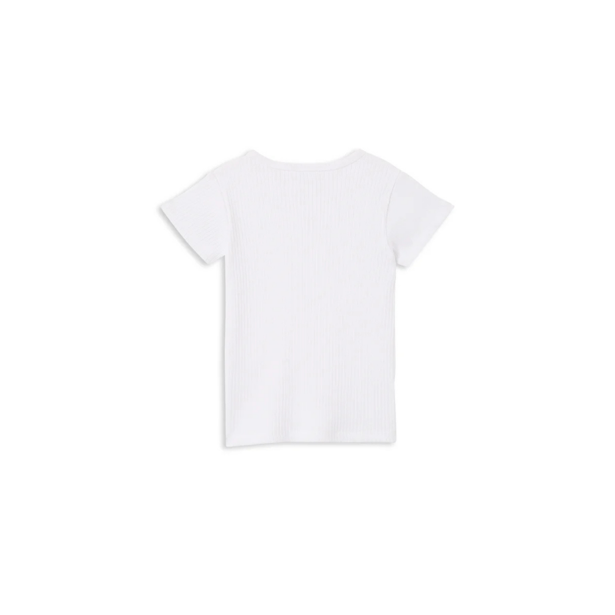Milky White Rib Tee