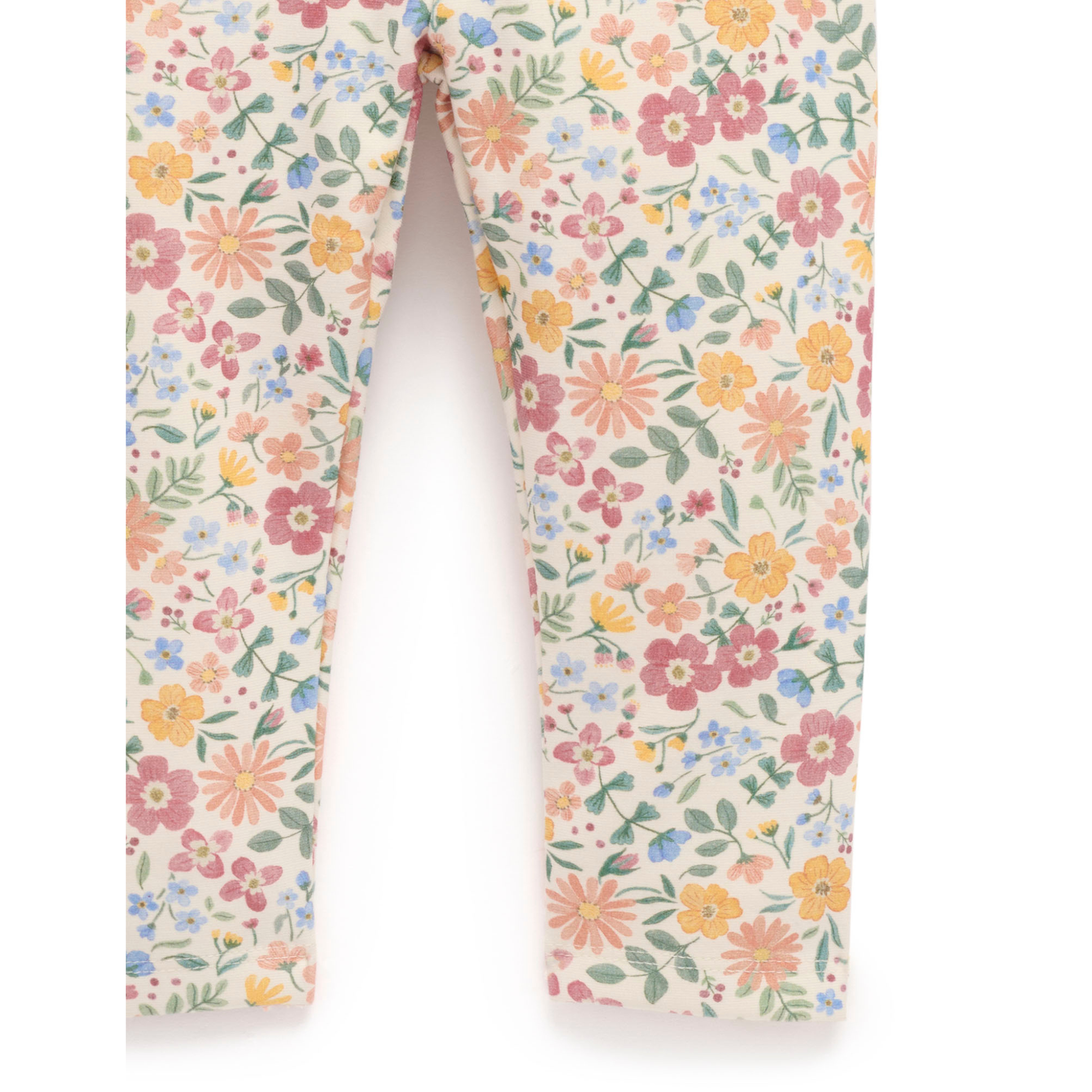 Purebaby Thick Leggings with Pockets - Wild Flower Print