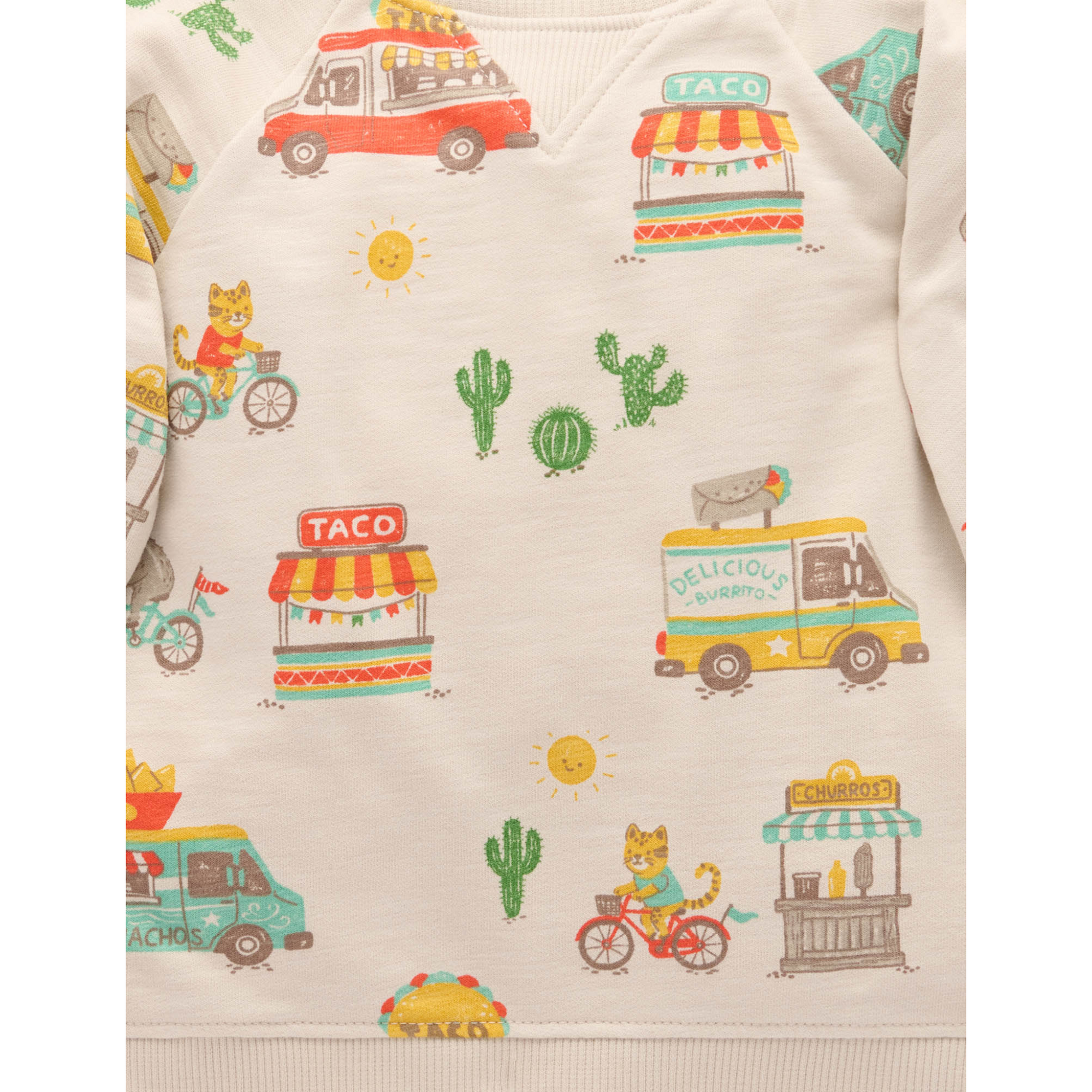 Purebaby Siesta Windcheater - Large Taco Truck Print