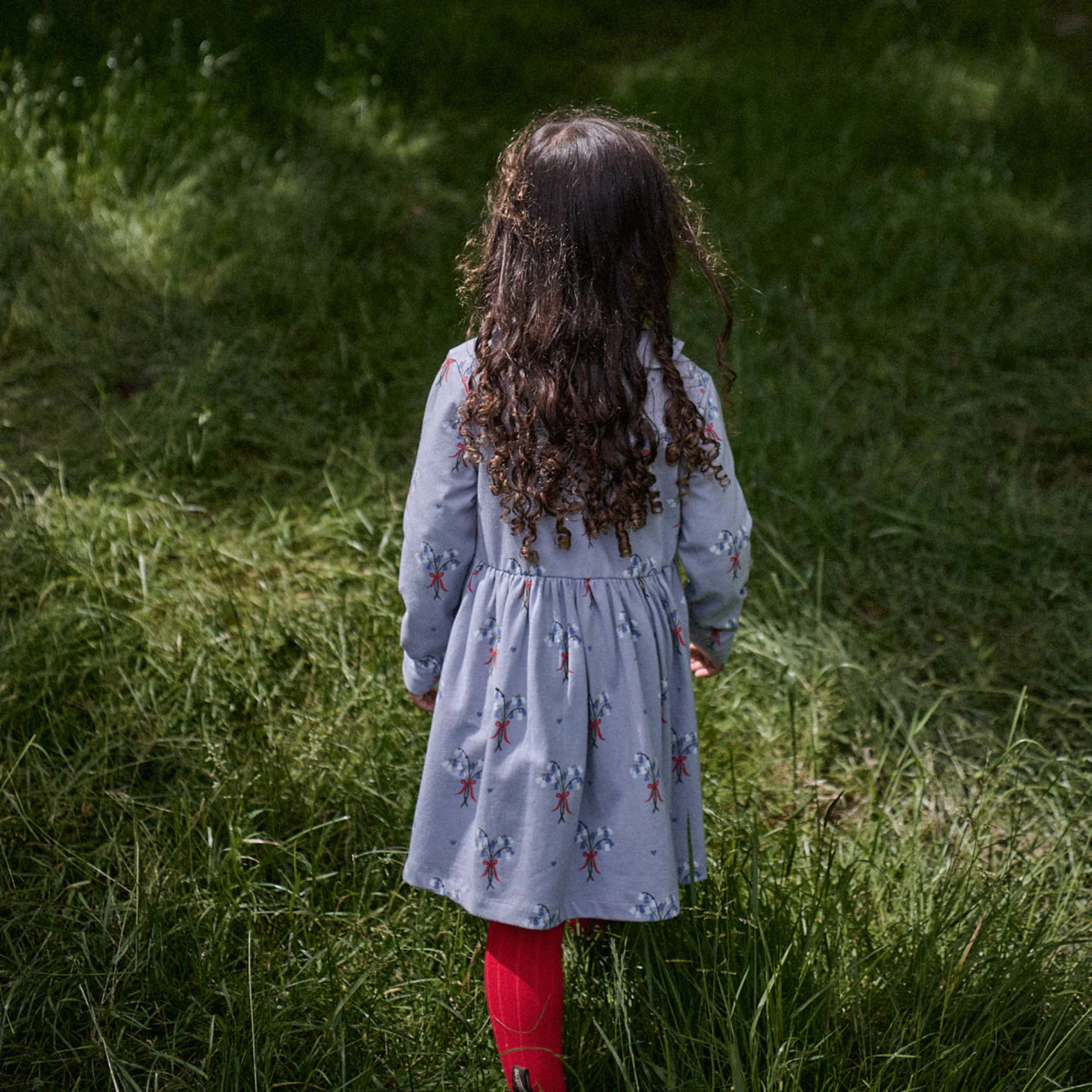 Nature Baby Agnes Dress - Bluebelle Print
