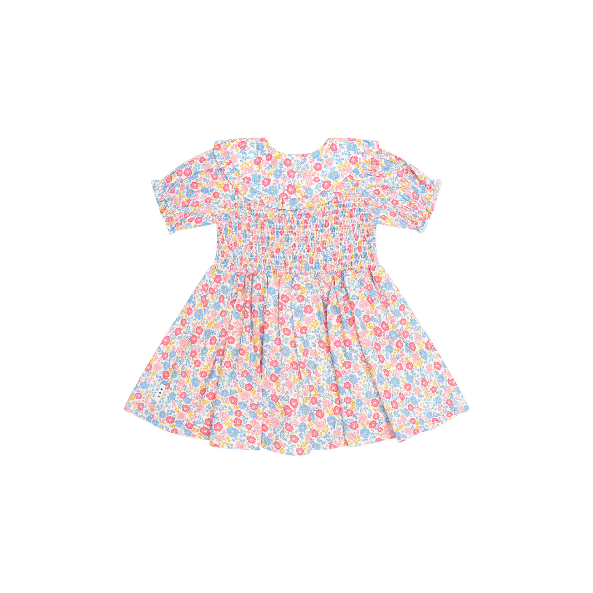 Huxbaby Vintage Floral Shirred Collar Dress - Multi
