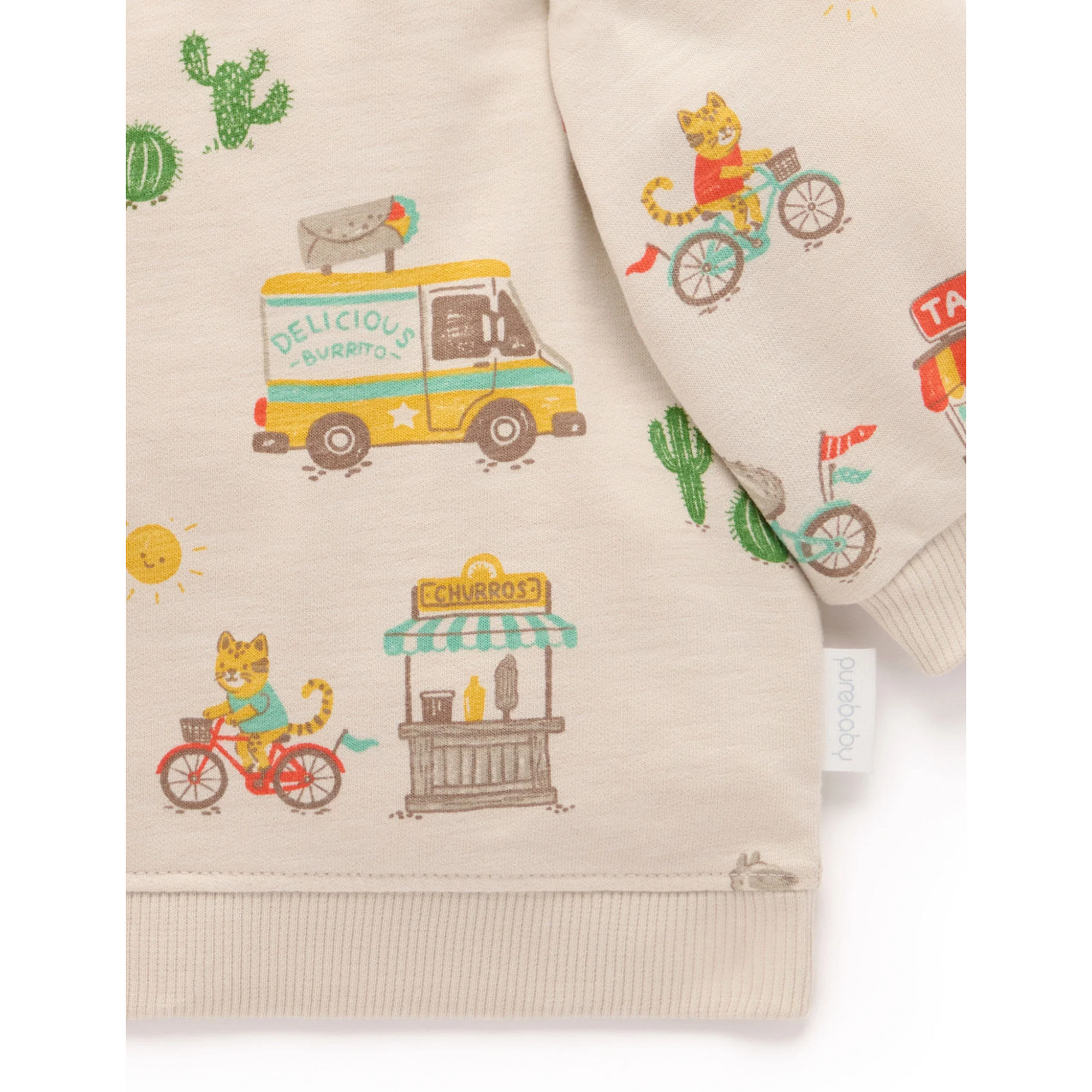 Purebaby Siesta Windcheater - Large Taco Truck Print