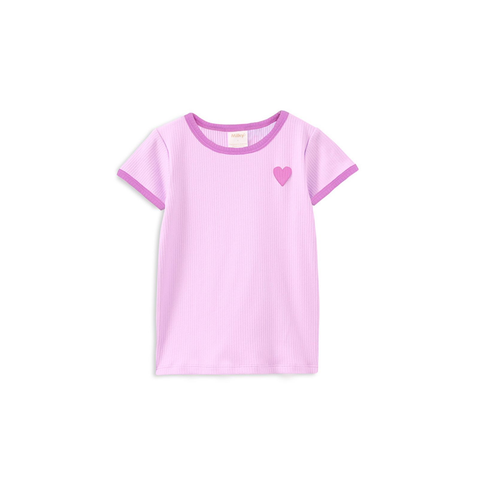 Milky Pink Rib Tee