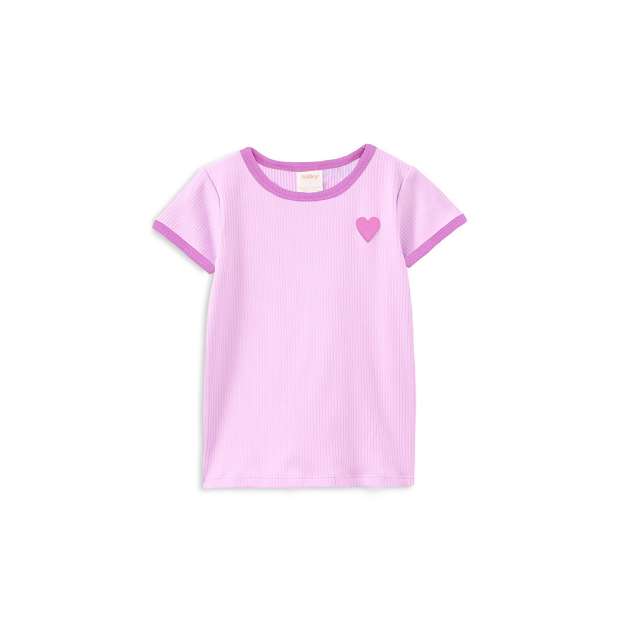 Milky Pink Rib Tee