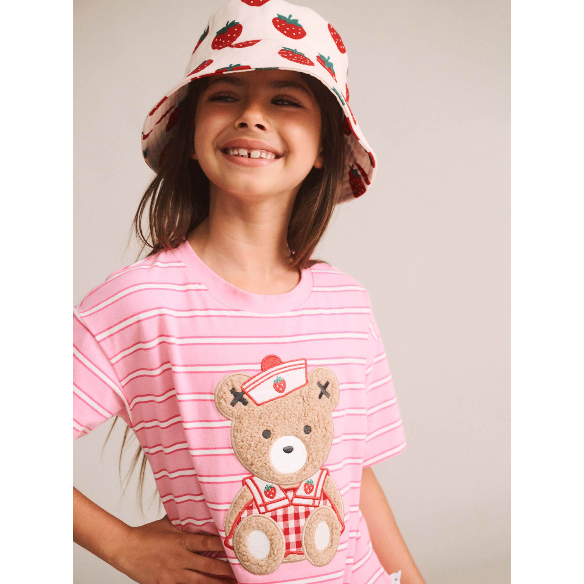 Huxbaby Strawberry Bucket Hat - Multi Strawberry
