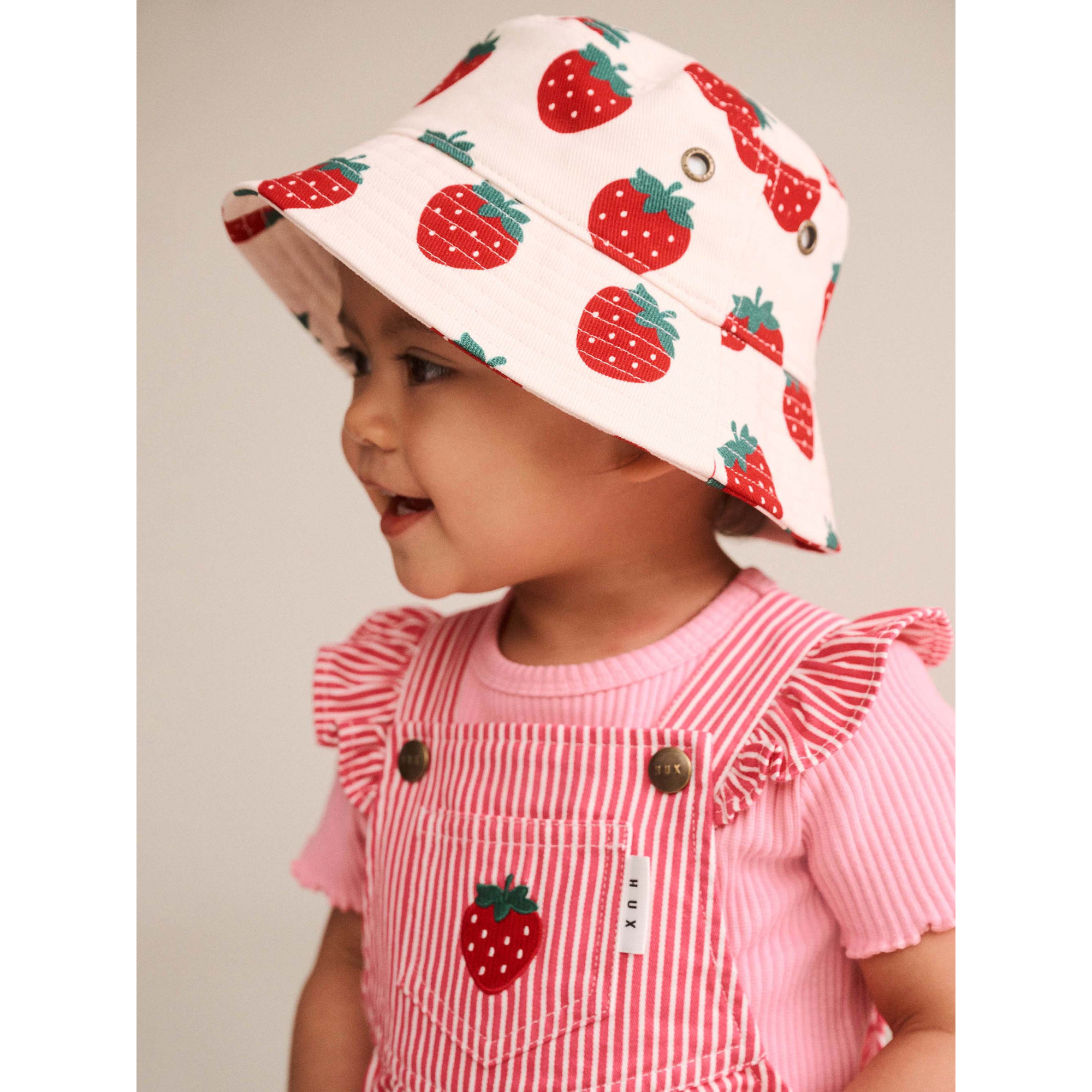 Huxbaby Strawberry Bucket Hat - Multi Strawberry