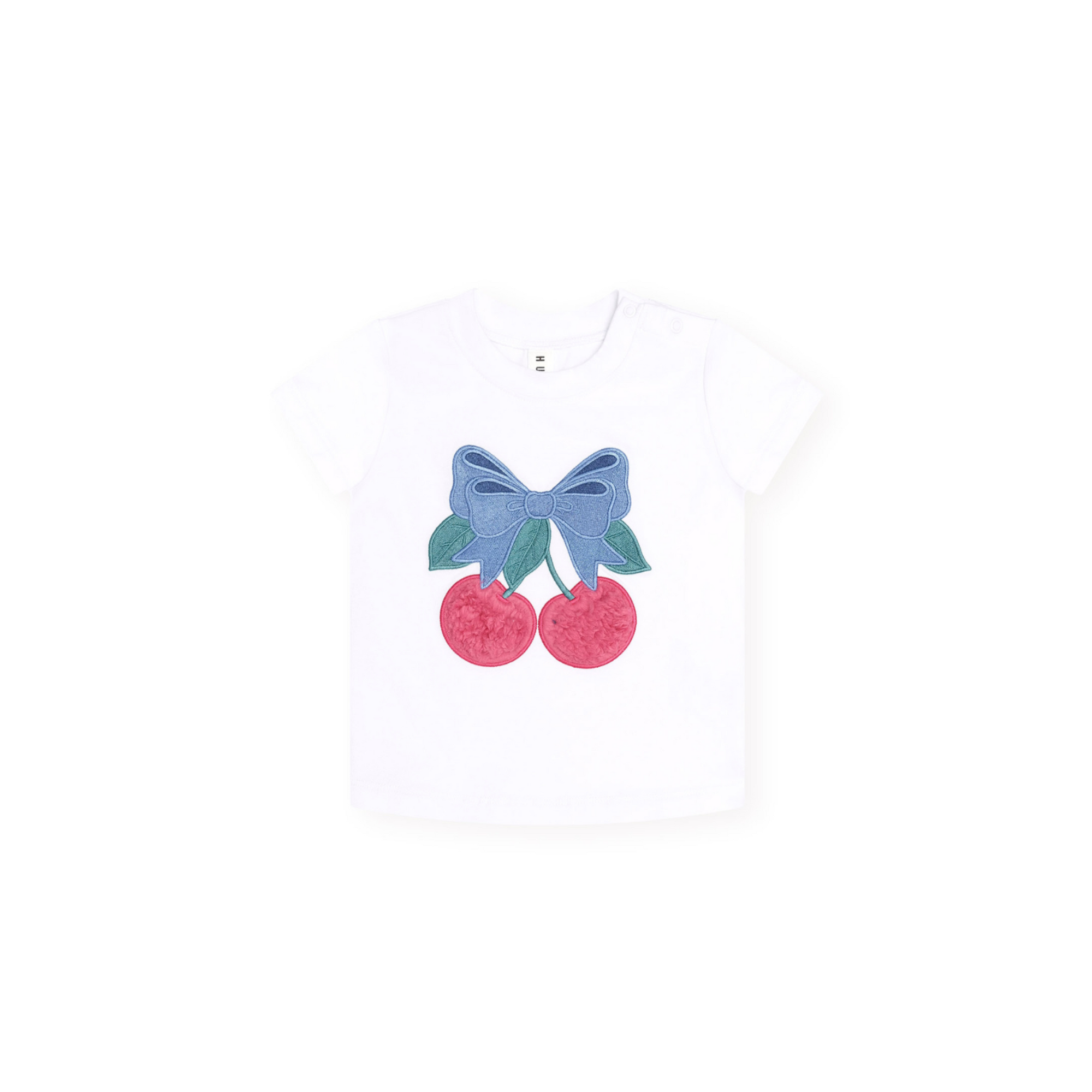 Huxbaby Cherry Bow Tee - White