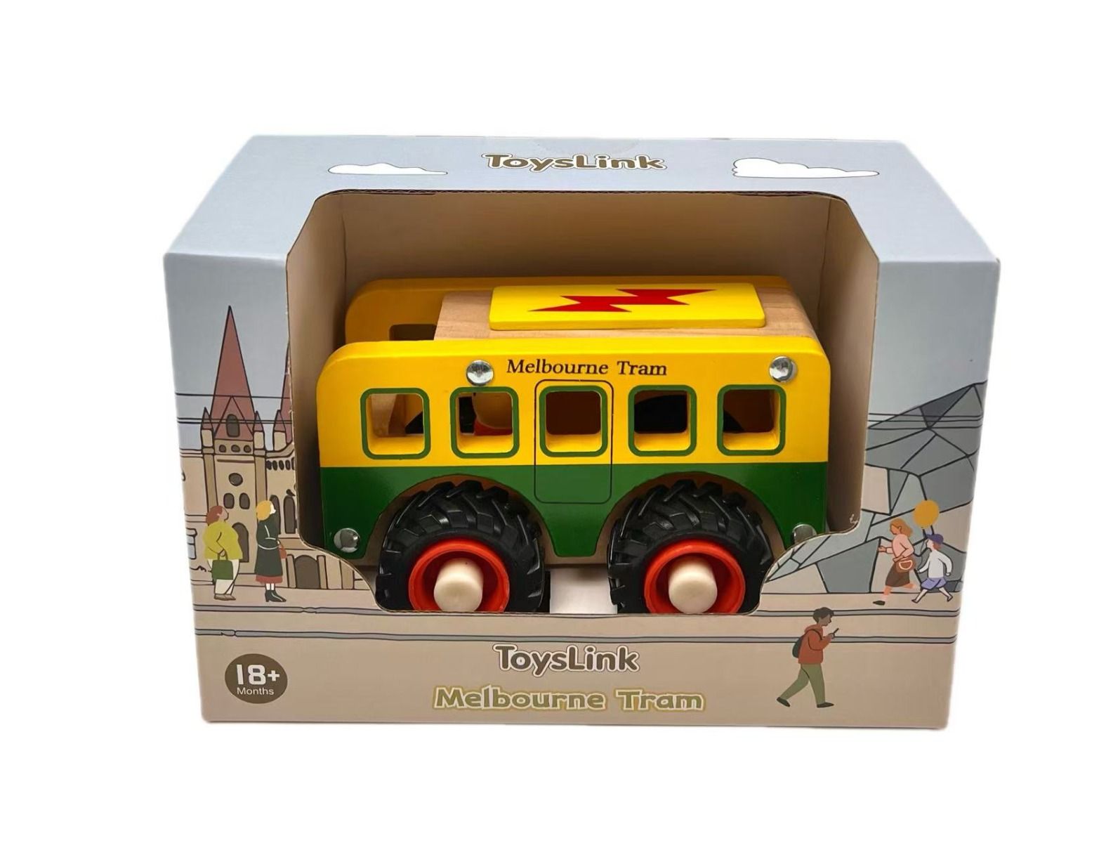 Wooden Toy Tram