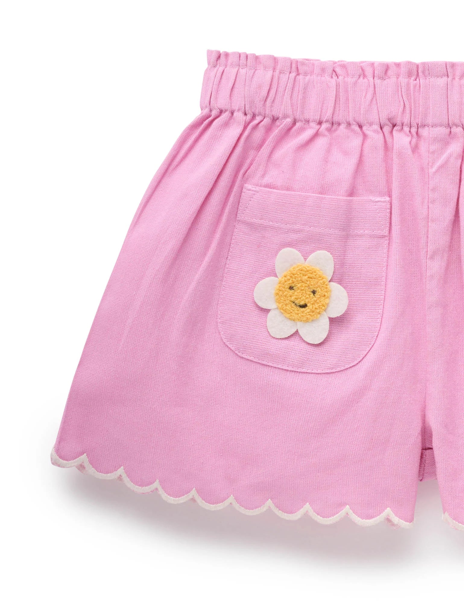 Scalloped Daisy Shorts