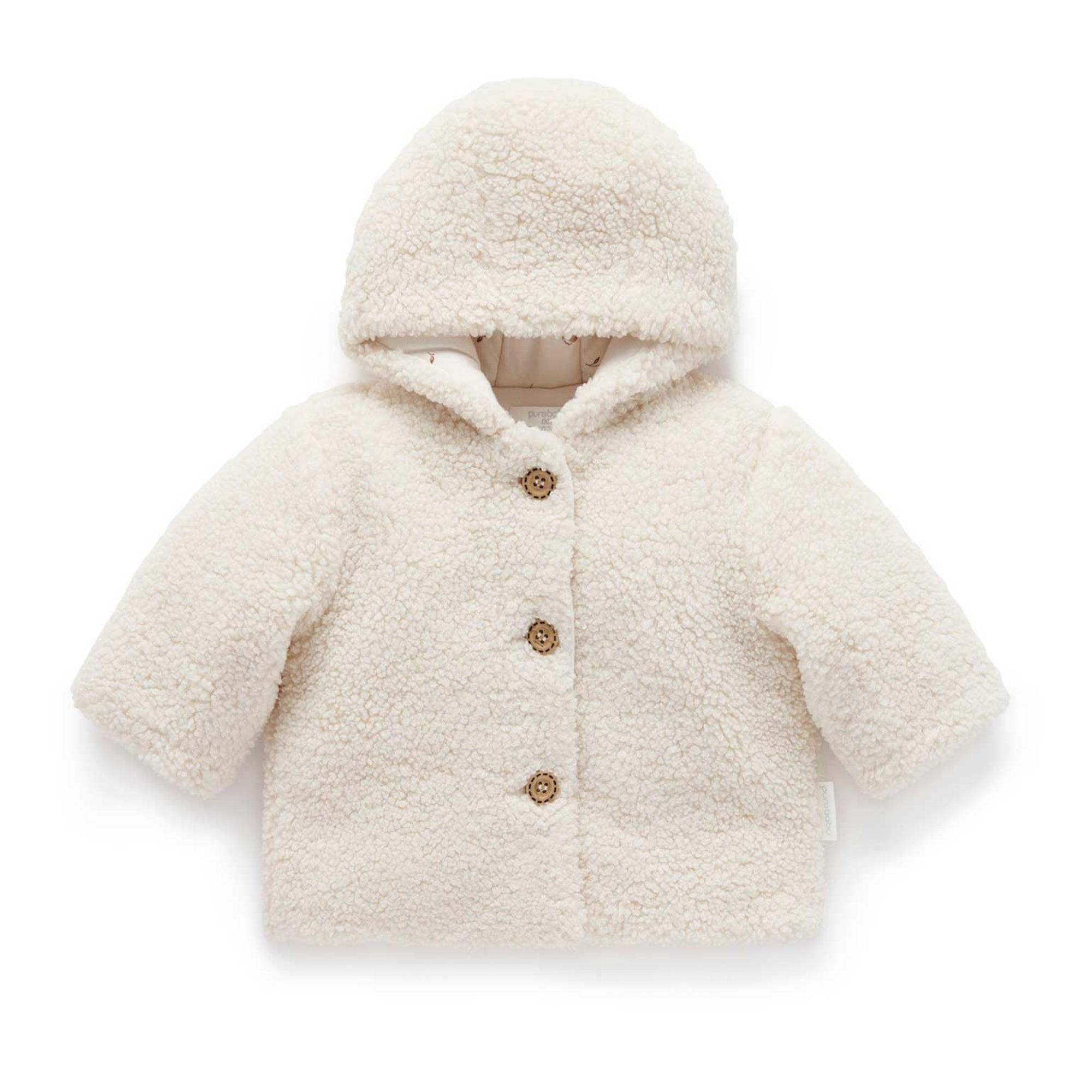 Purebaby Sherpa Padded Jacket - Wheat