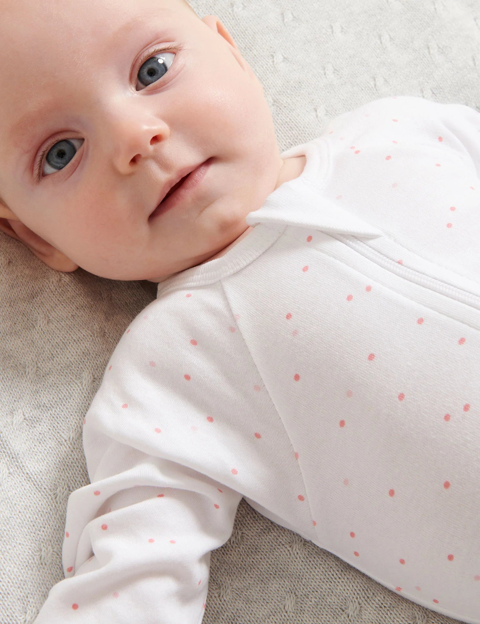 Purebaby Pale Pink Spot 3 Piece Set