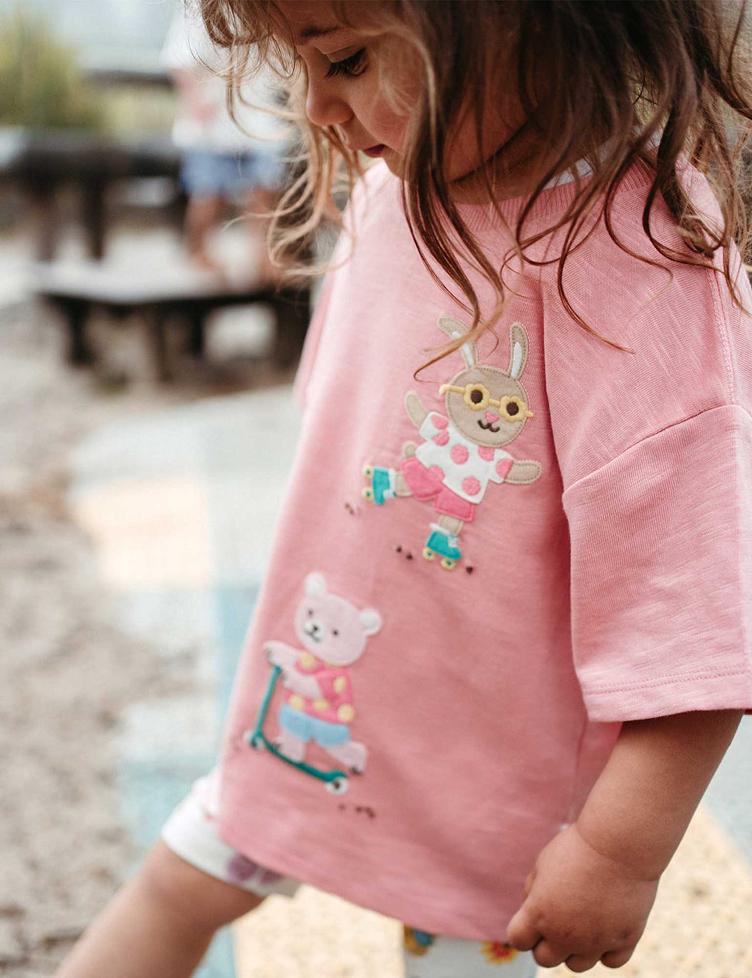 Purebaby Friendship Relaxed Tee - Papaya