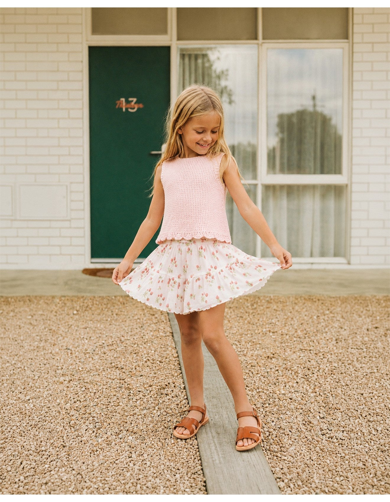 Poppy Strawberry Shorts - 1-7Y