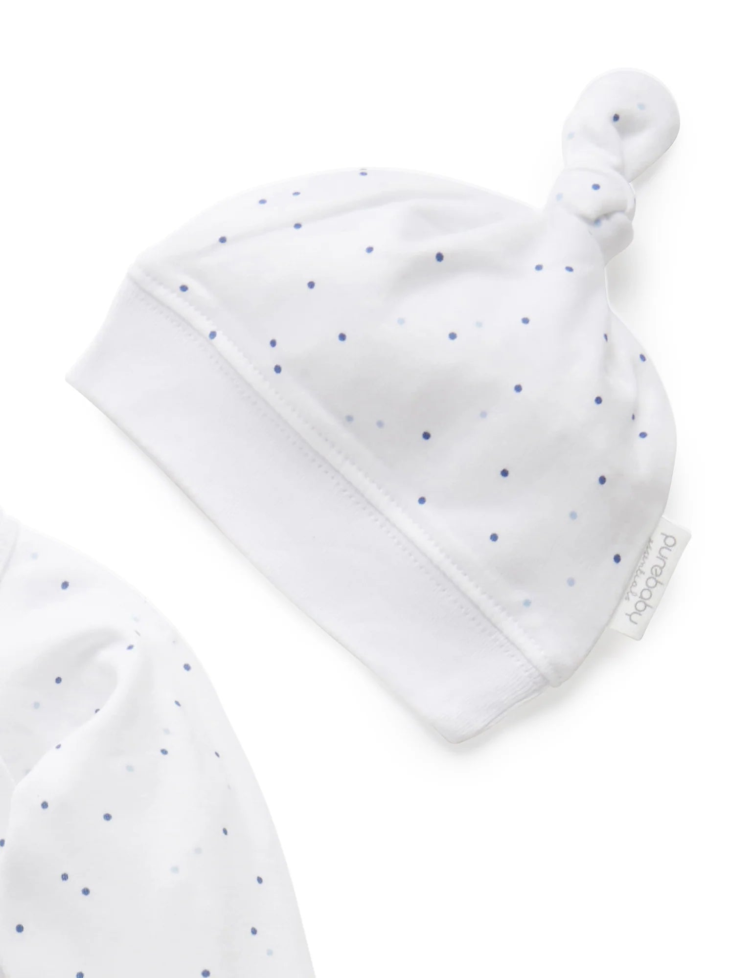 Purebaby Pale Blue Spot 3 Piece Set